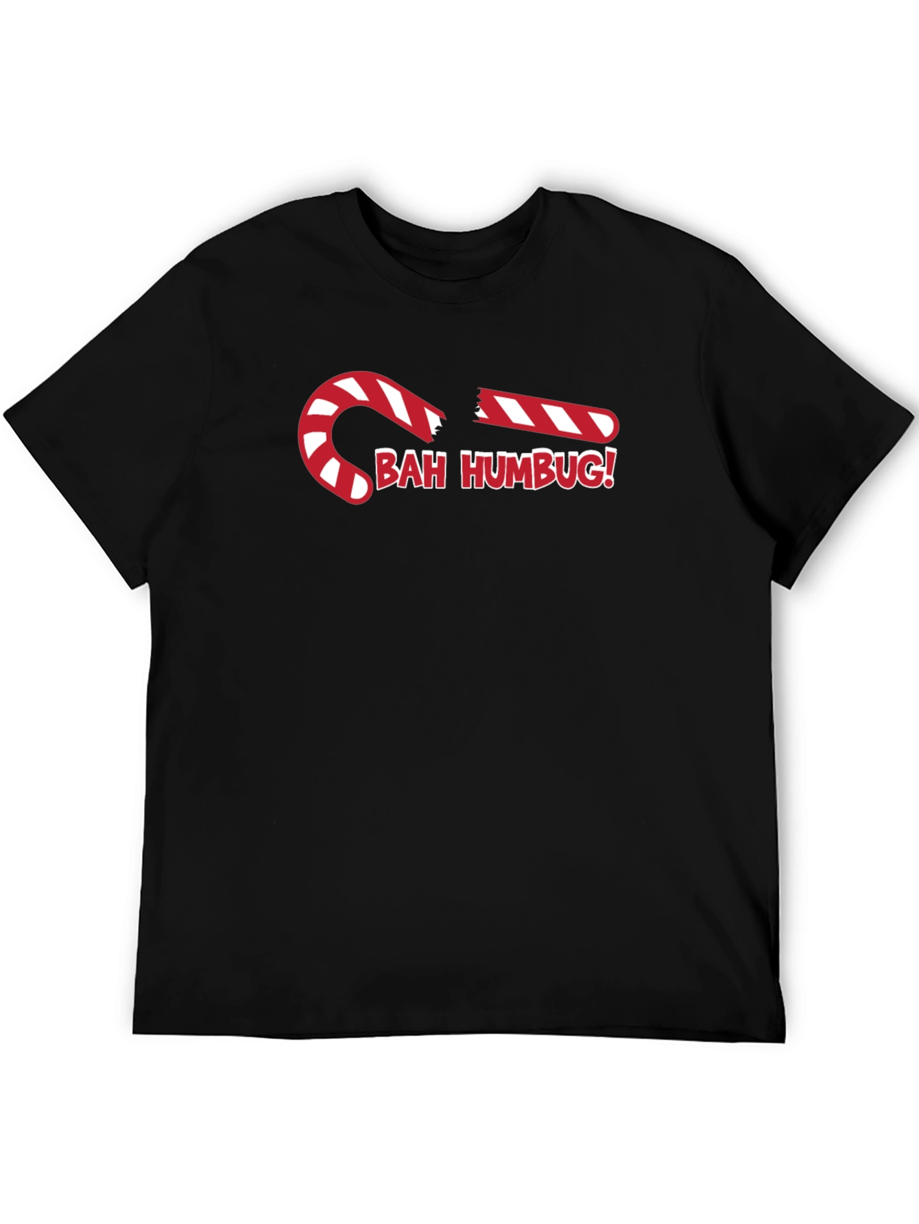 Bah Humbug Candy Cane Graphic Tee
