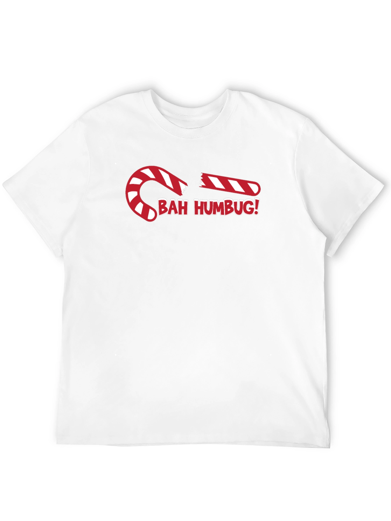 Bah Humbug Candy Cane Graphic Tee