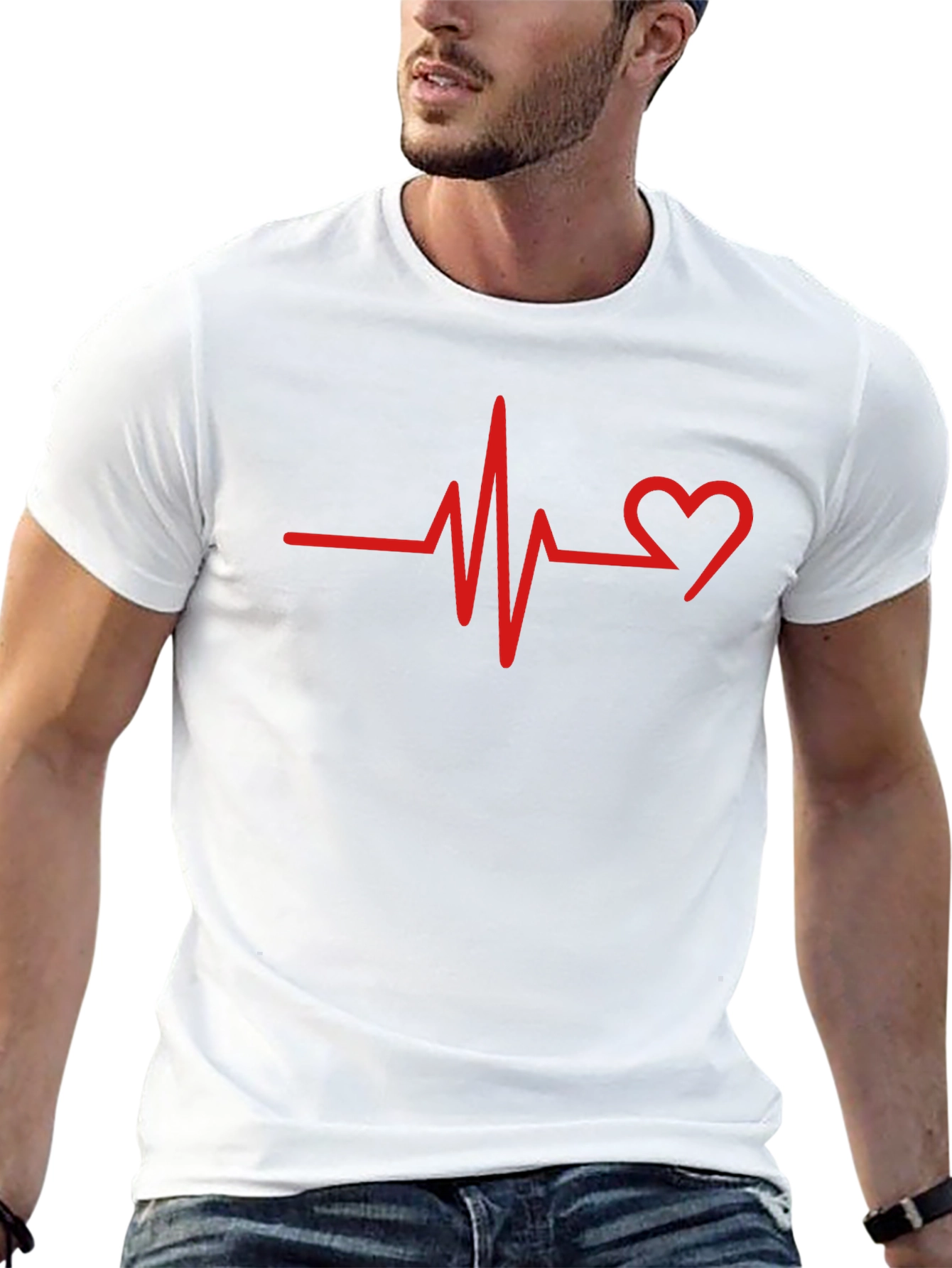 Heartbeat T-Shirt - Love Pulse Graphic Tee