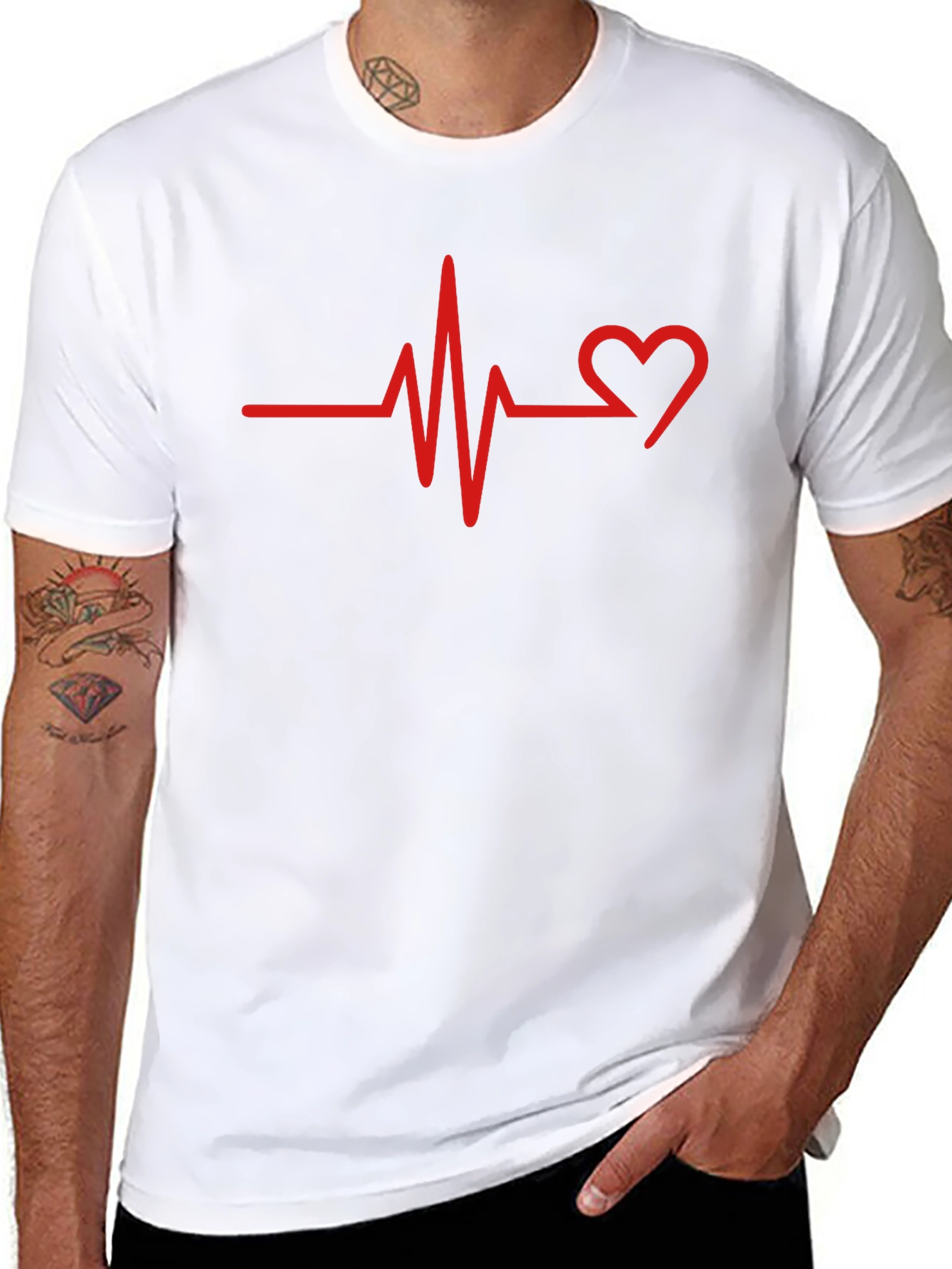 Heartbeat T-Shirt - Love Pulse Graphic Tee