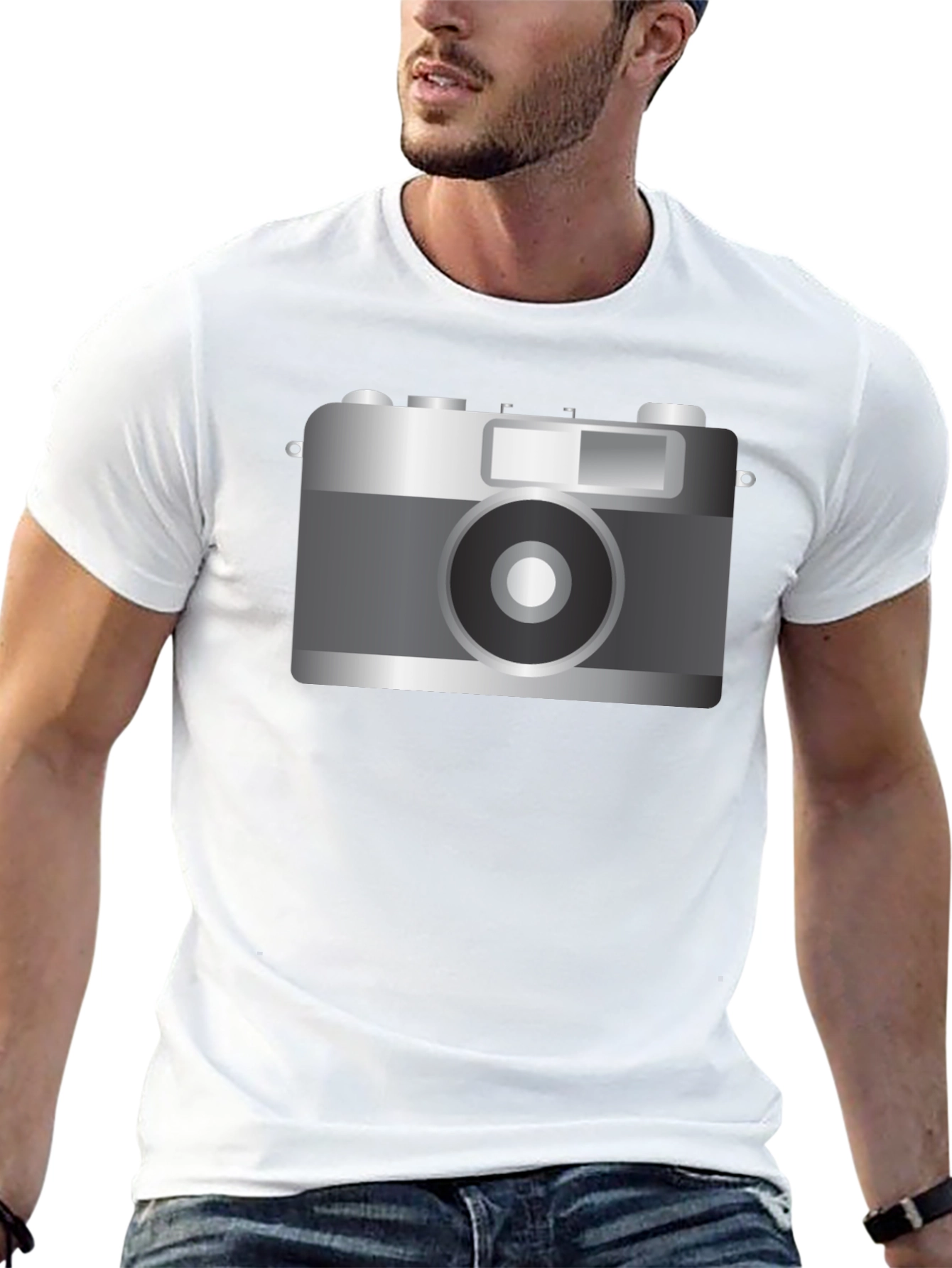 Retro Camera Graphic T-Shirt