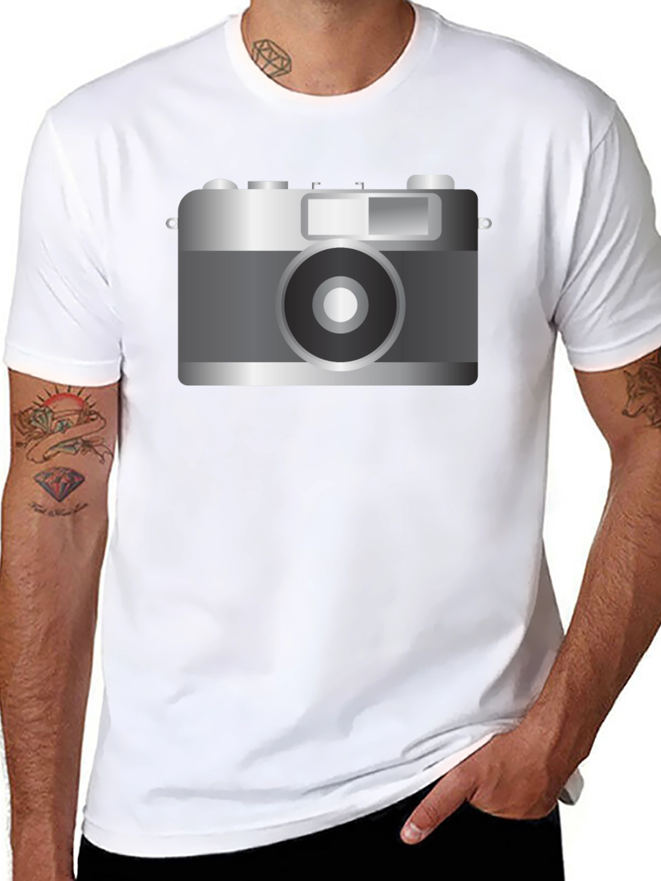 Retro Camera Graphic T-Shirt