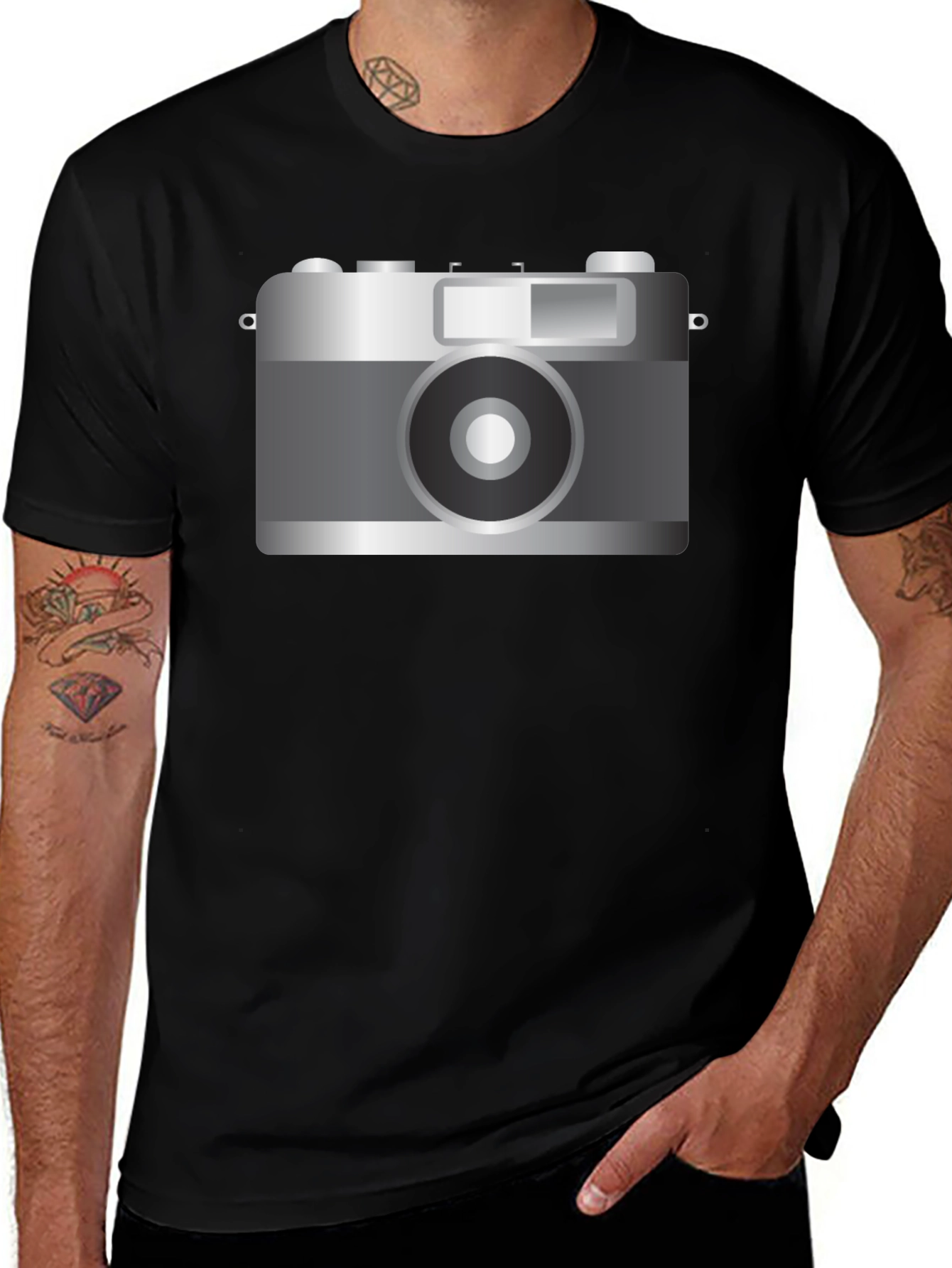 Retro Camera Graphic T-Shirt