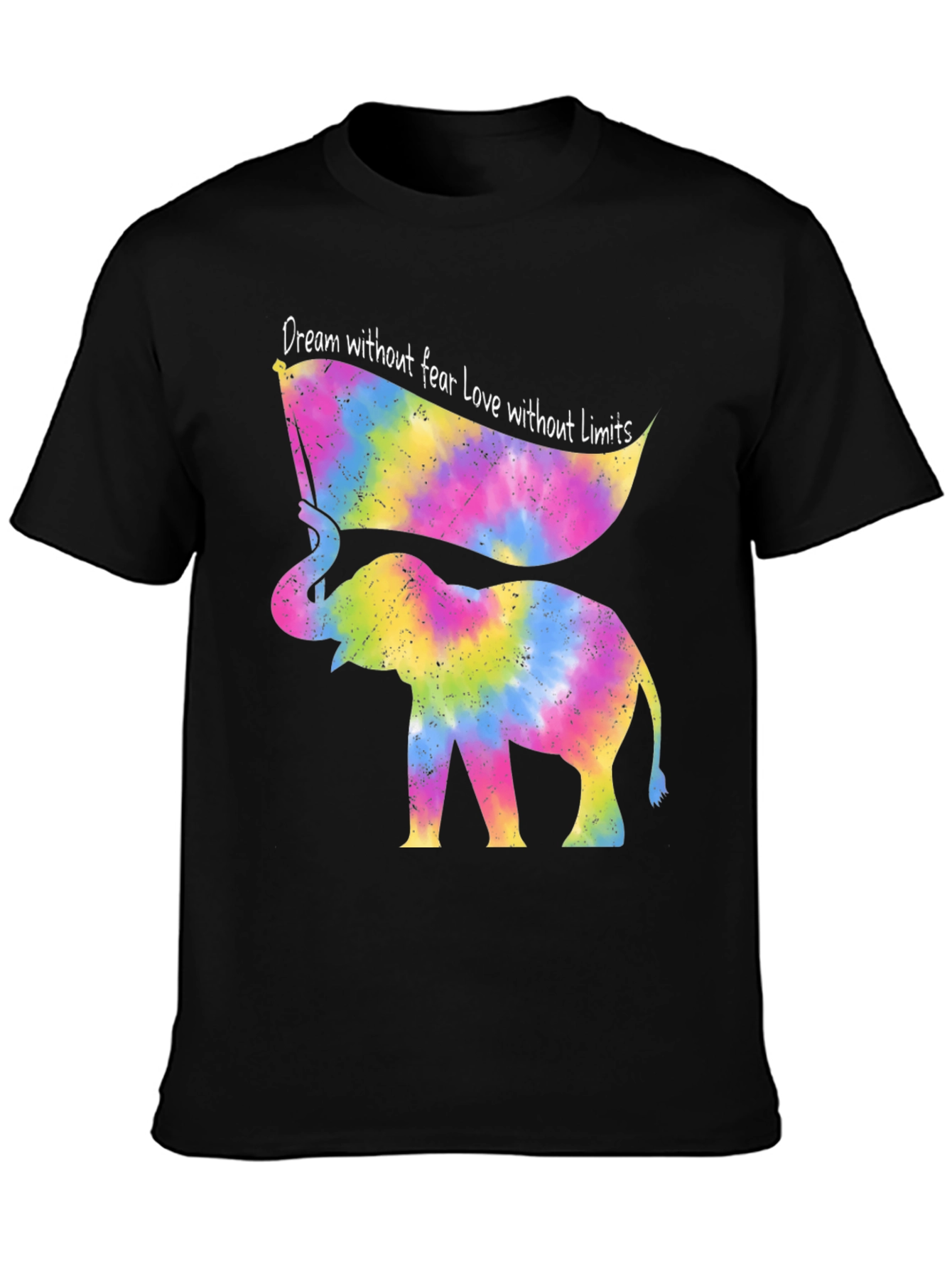 Tie Dye Elephant T-Shirt - Dream Without Fear
