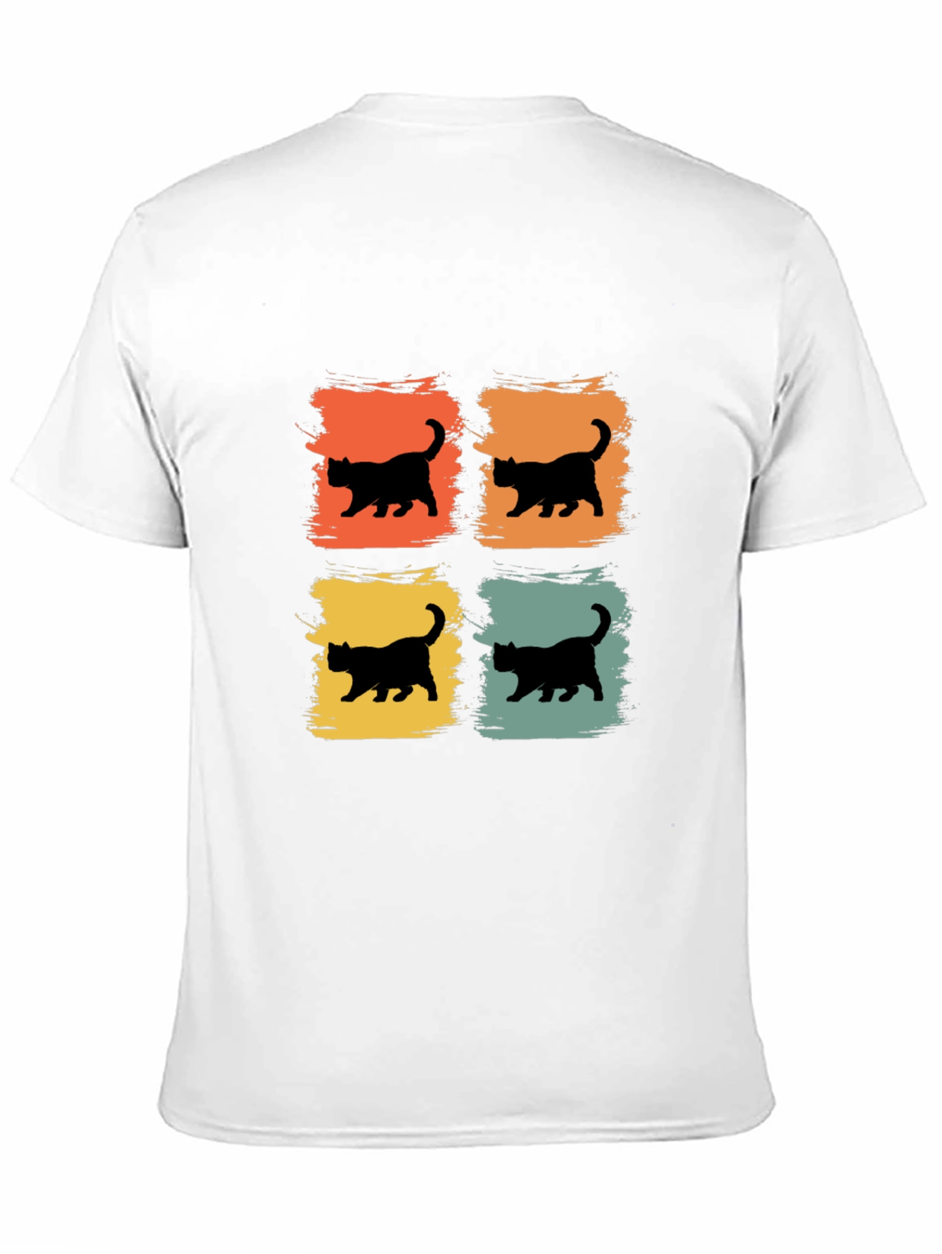 Retro Cat Silhouette T-Shirt