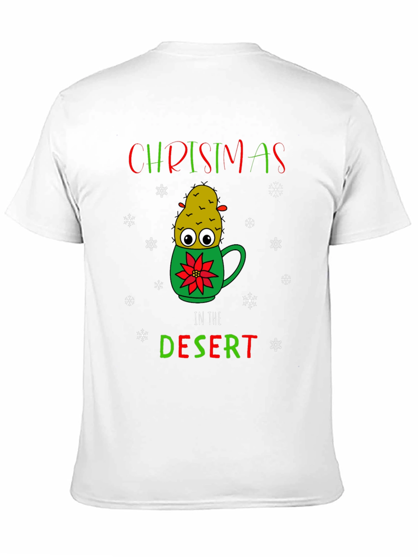 Christmas Cactus In Desert T-Shirt