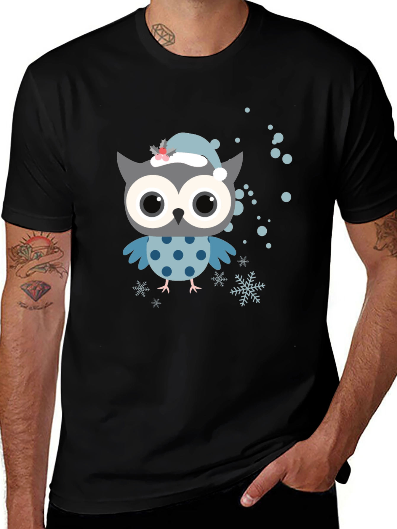 Cute Owl Christmas T-Shirt
