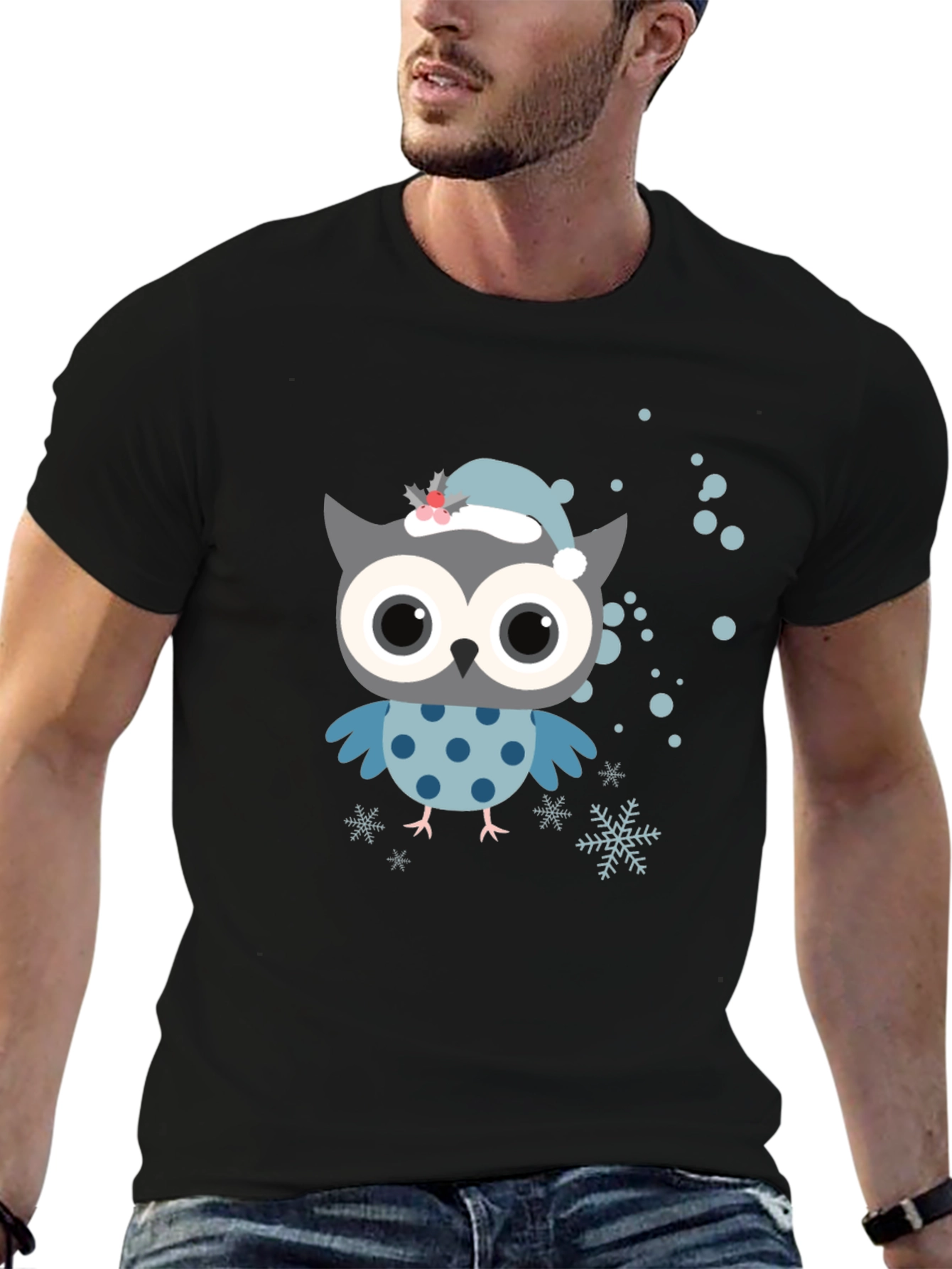 Cute Owl Christmas T-Shirt