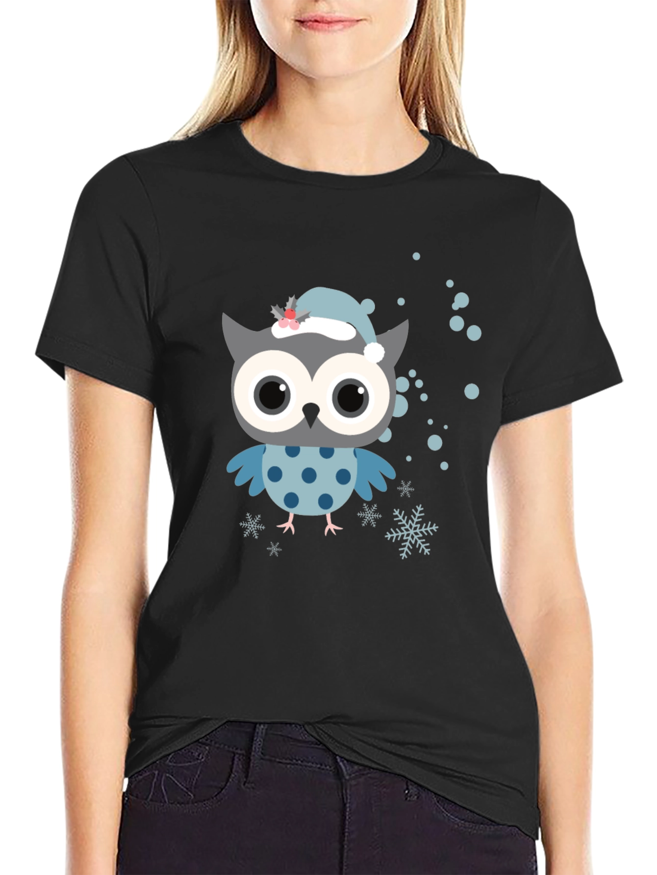 Cute Owl Christmas T-Shirt