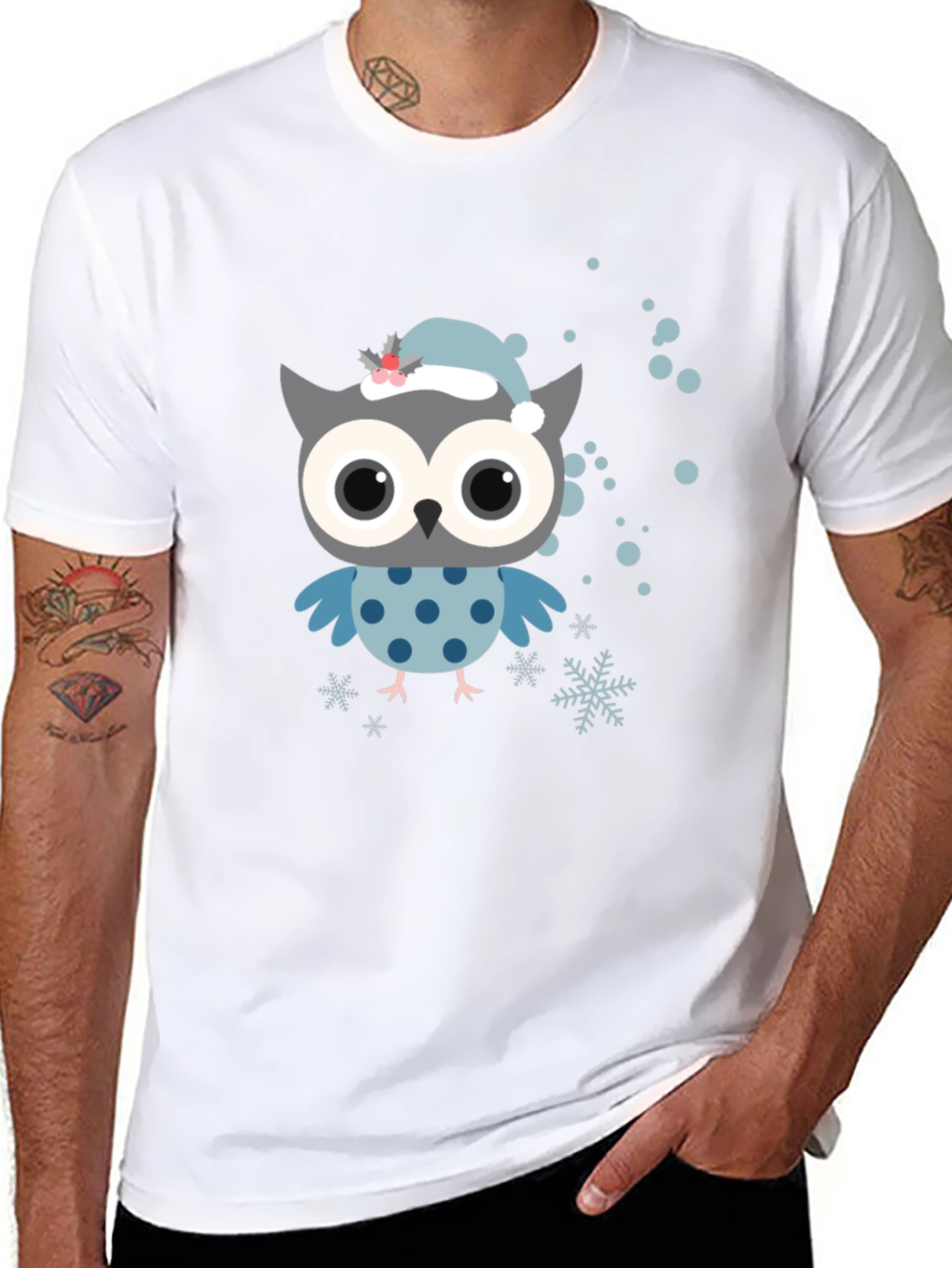 Cute Owl Christmas T-Shirt
