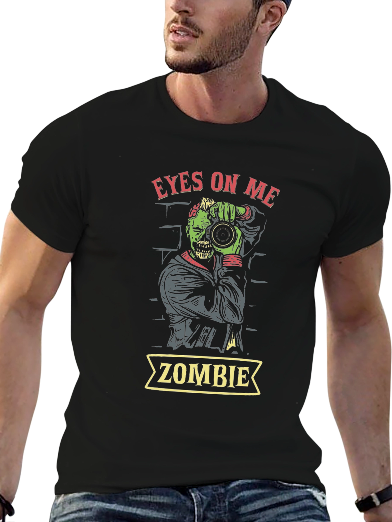 Zombie Photographer Graphic Tee - Eyes On Me