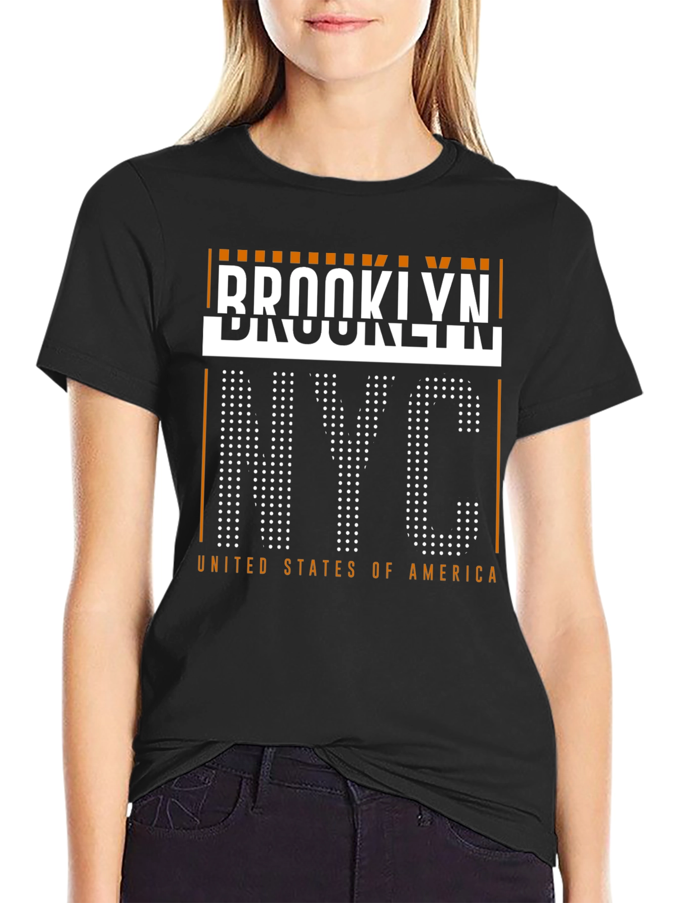 Brooklyn NYC Black Graphic Tee