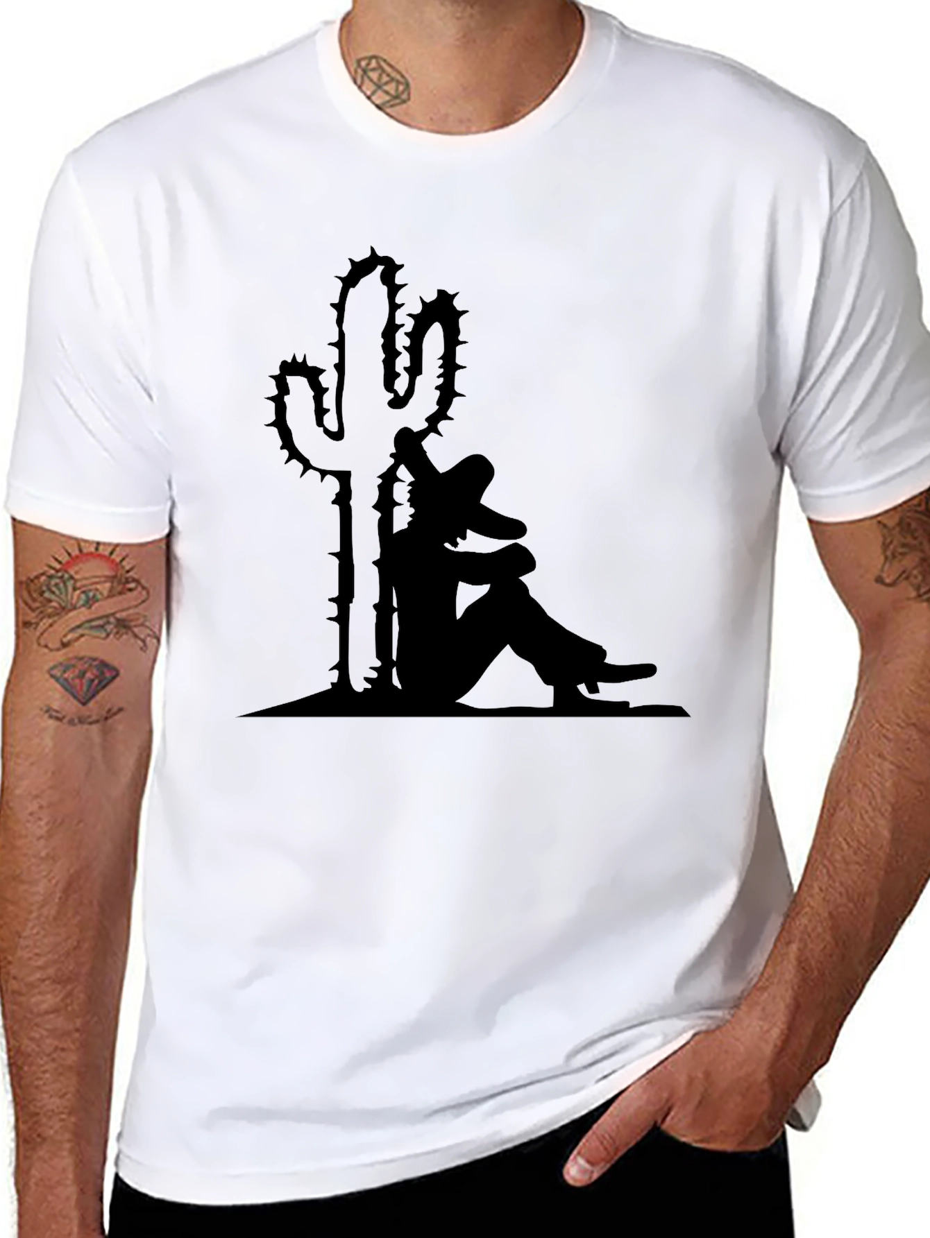 Cactus & Sombrero Graphic Tee - Stylish Comfort