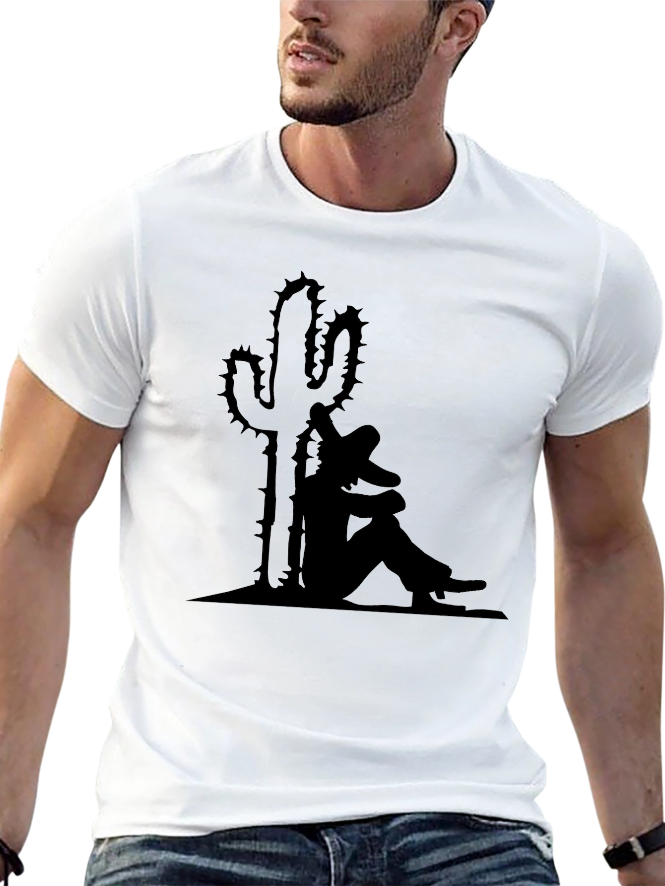 Cactus & Sombrero Graphic Tee - Stylish Comfort