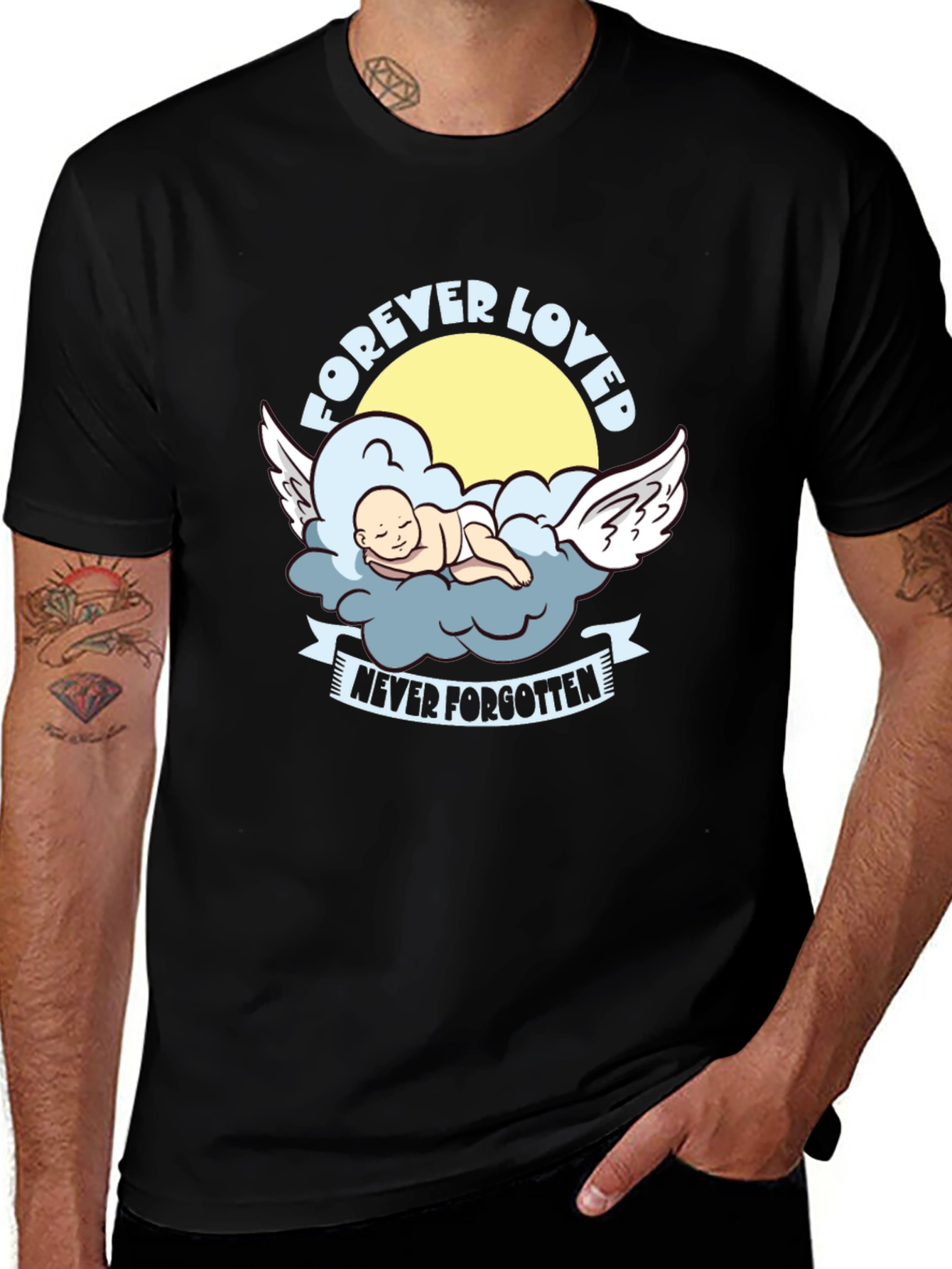 Forever Loved Baby Angel Graphic Tee
