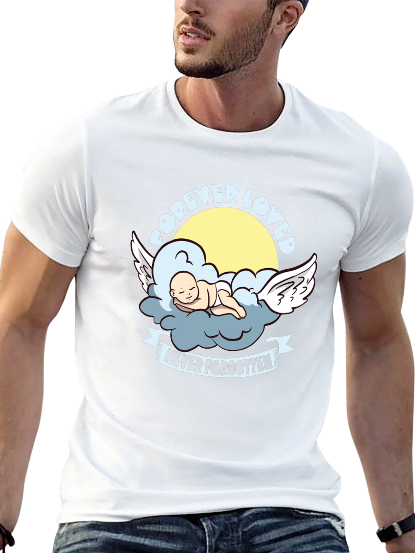 Forever Loved Baby Angel Graphic Tee