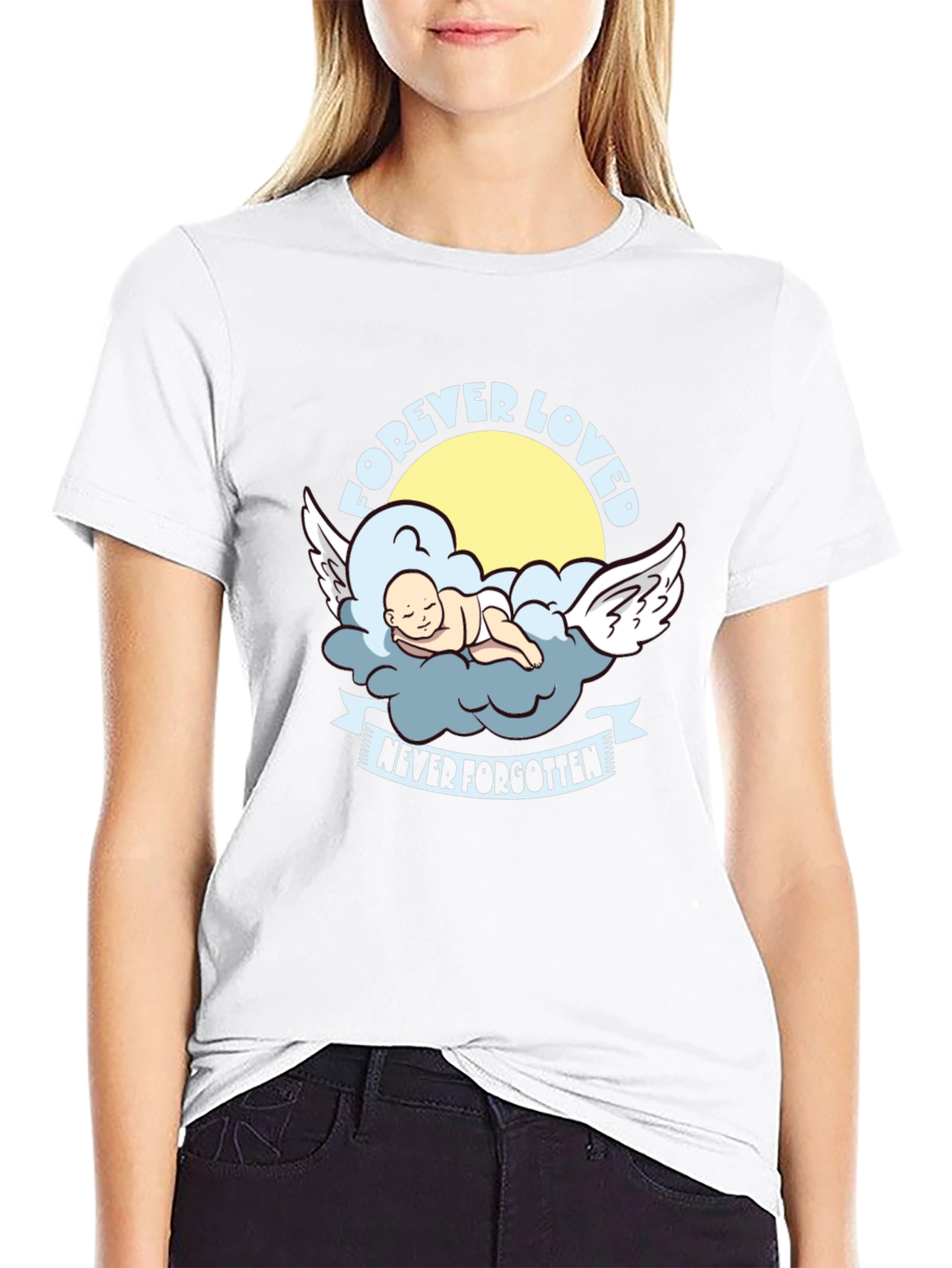 Forever Loved Baby Angel Graphic Tee