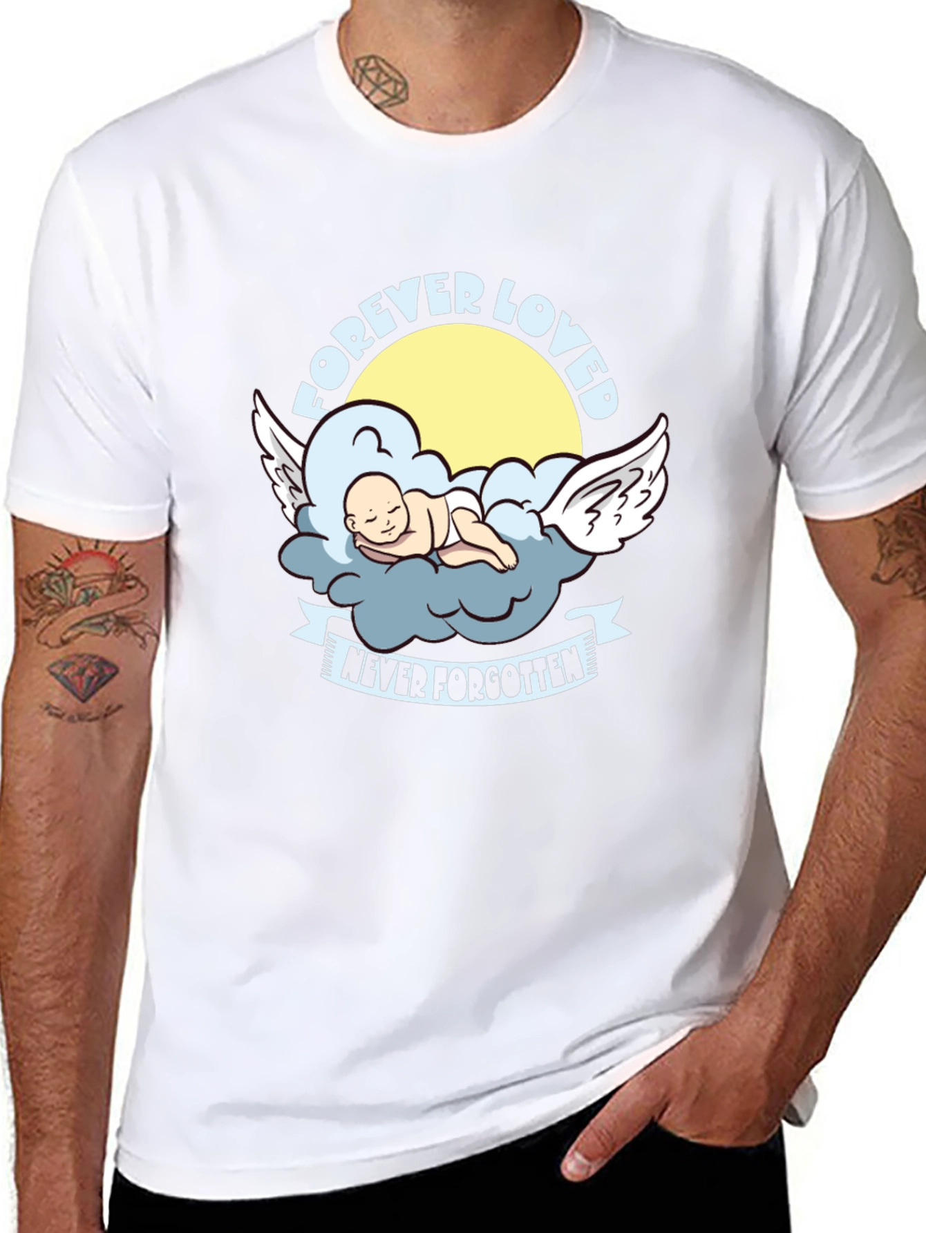 Forever Loved Baby Angel Graphic Tee
