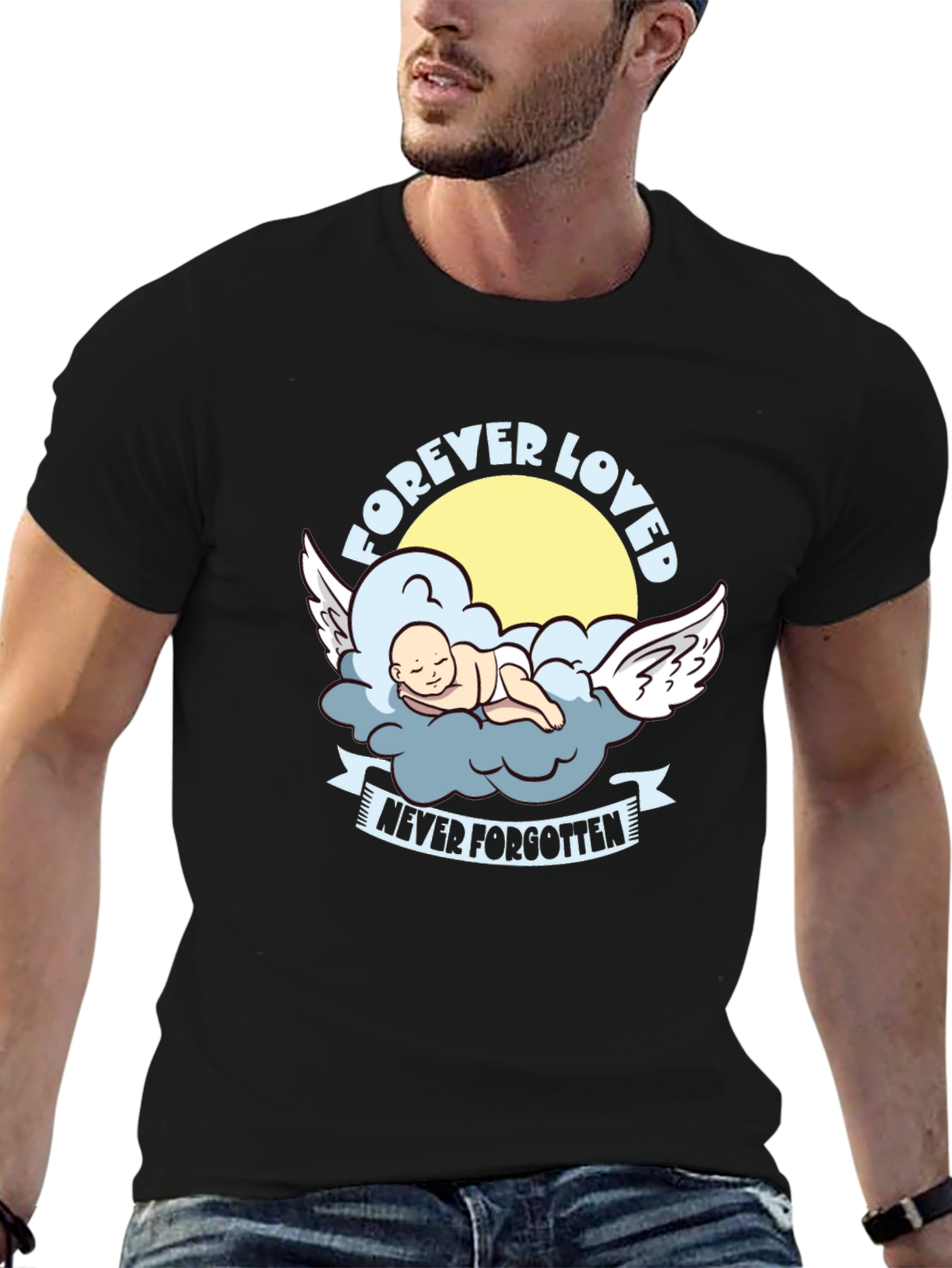 Forever Loved Baby Angel Graphic Tee