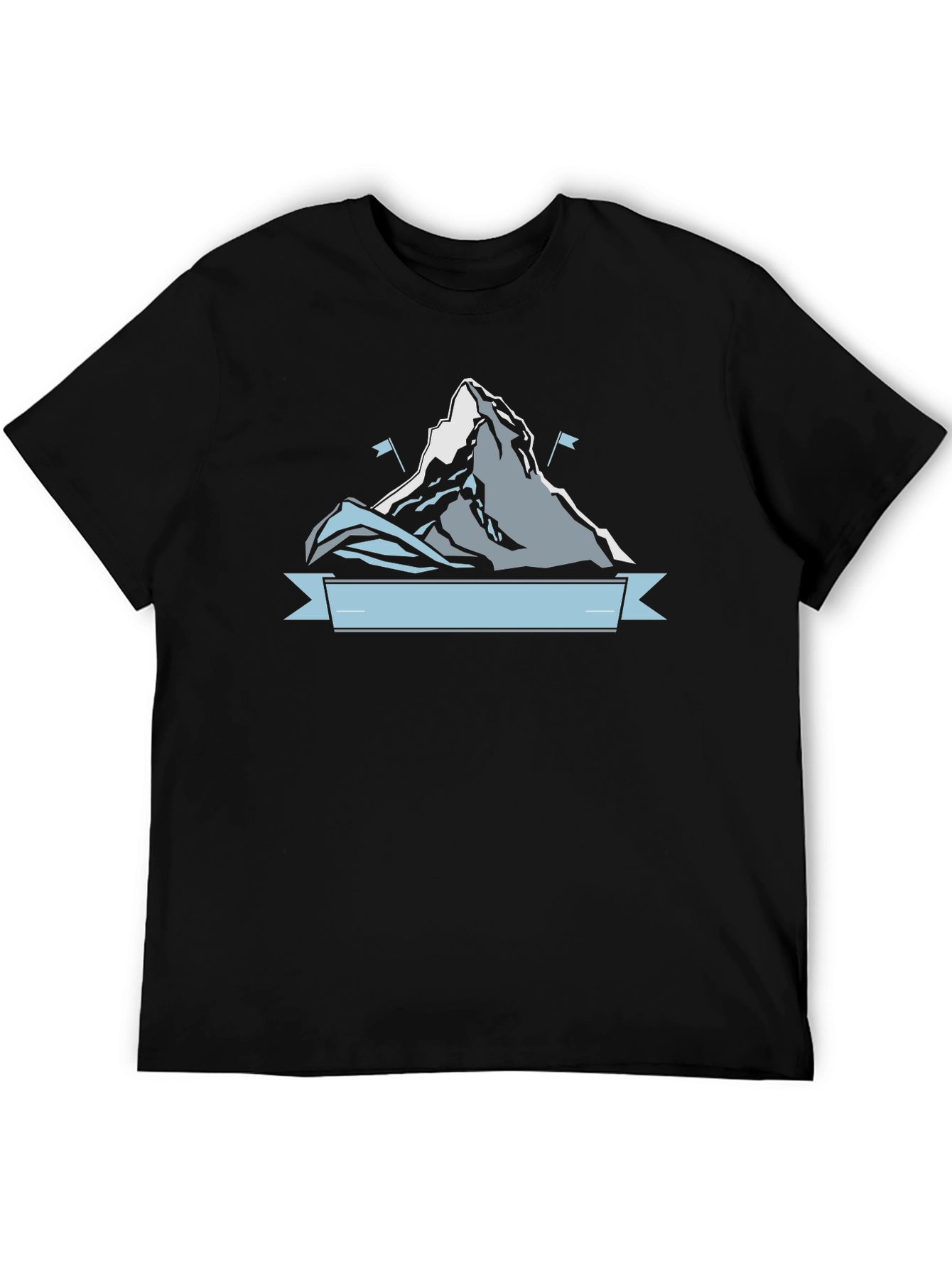 Mountain Graphic Mens Black T-Shirt