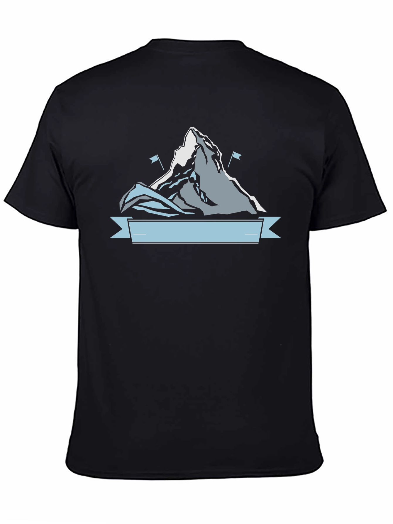 Mountain Graphic Mens Black T-Shirt