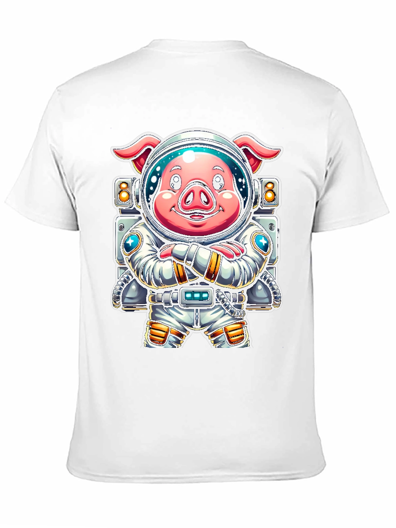 Astronaut Pig Graphic Tee - Space Adventure!