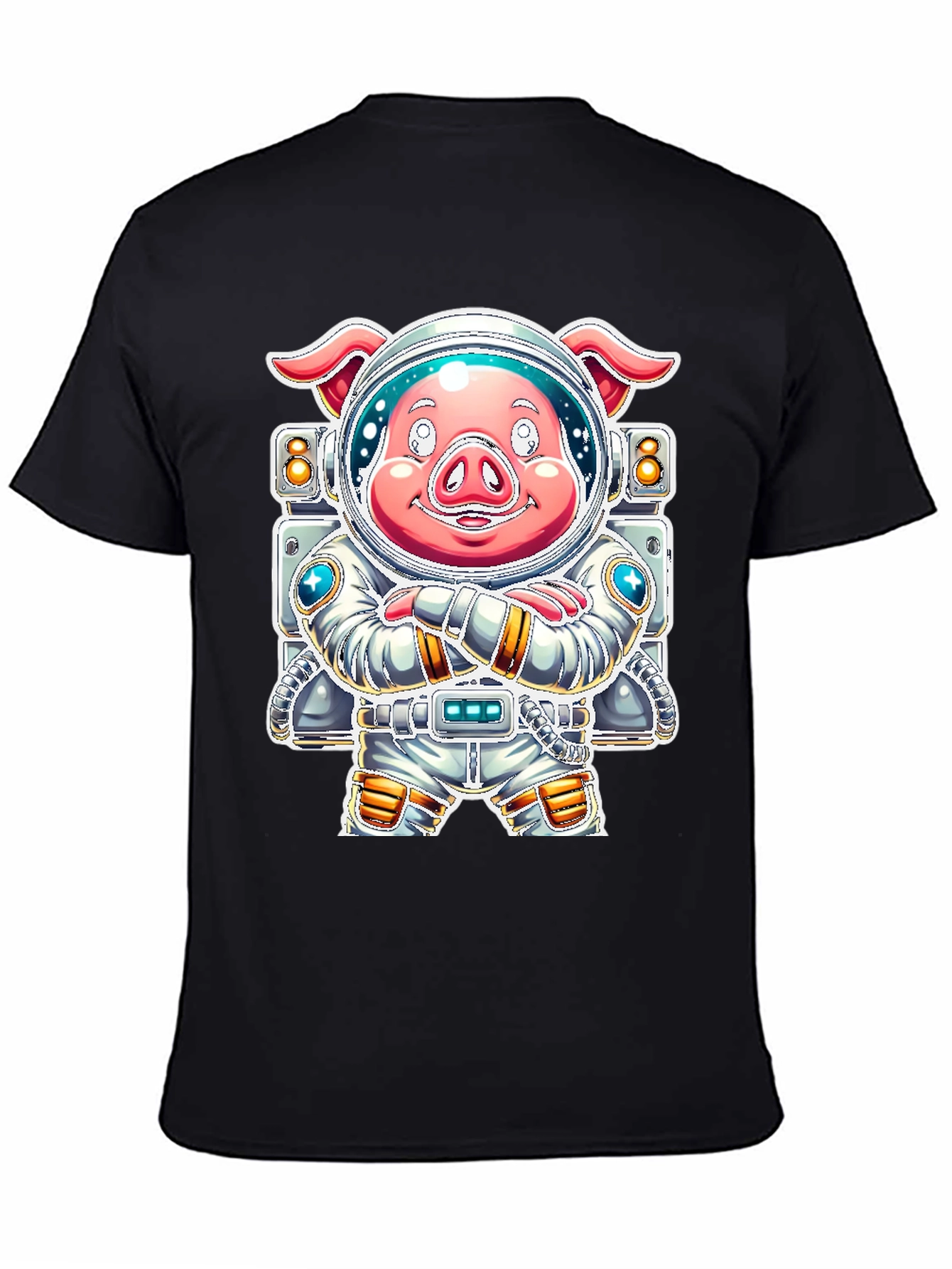 Astronaut Pig Graphic Tee - Space Adventure!