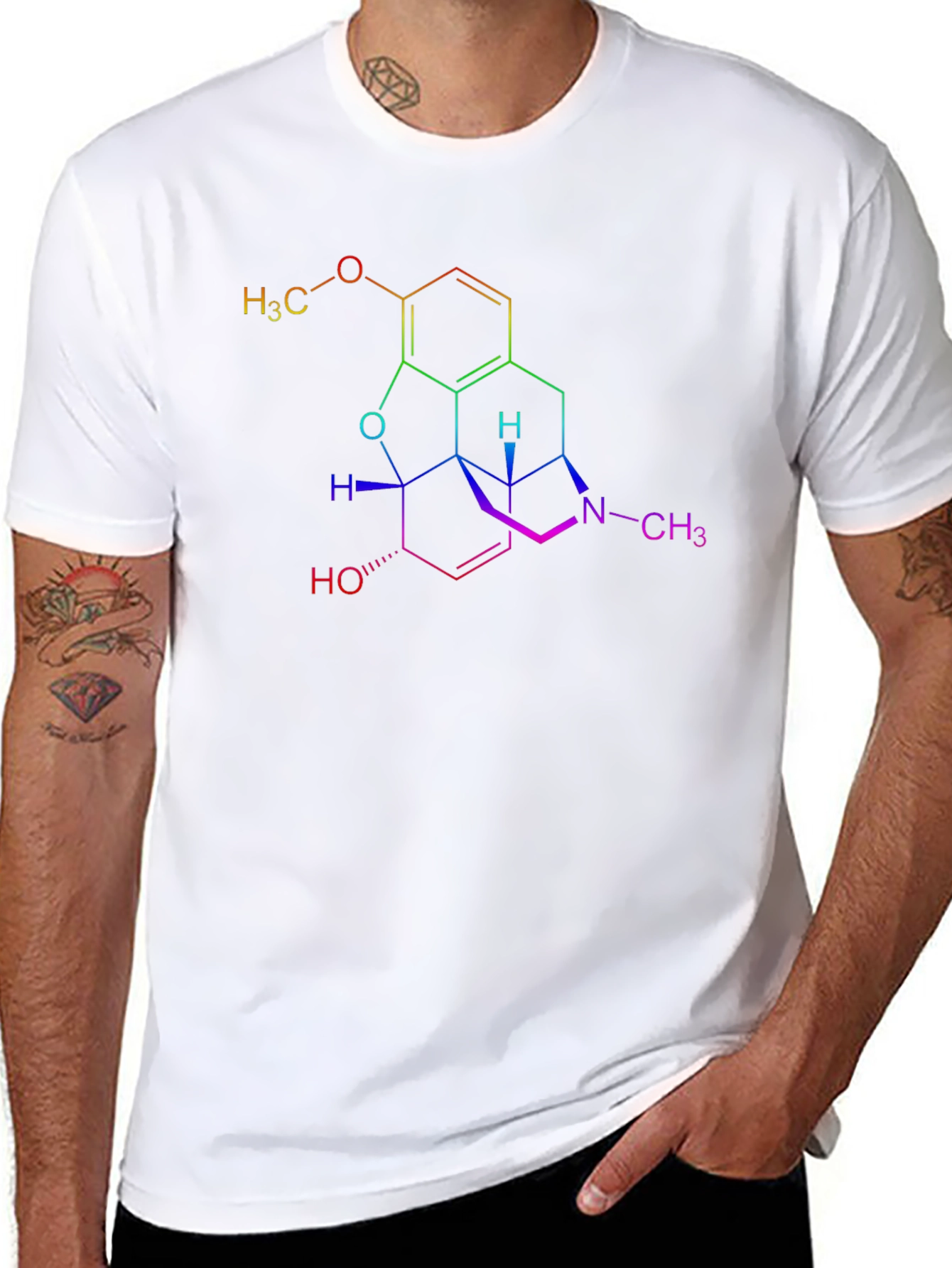 Colorful Chemical Structure T-Shirt