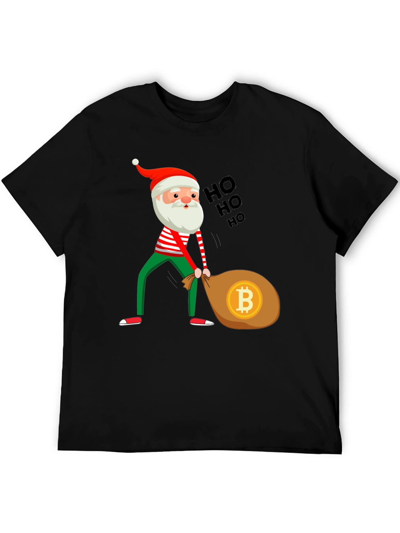 Bitcoin Santa T-Shirt - Crypto Christmas