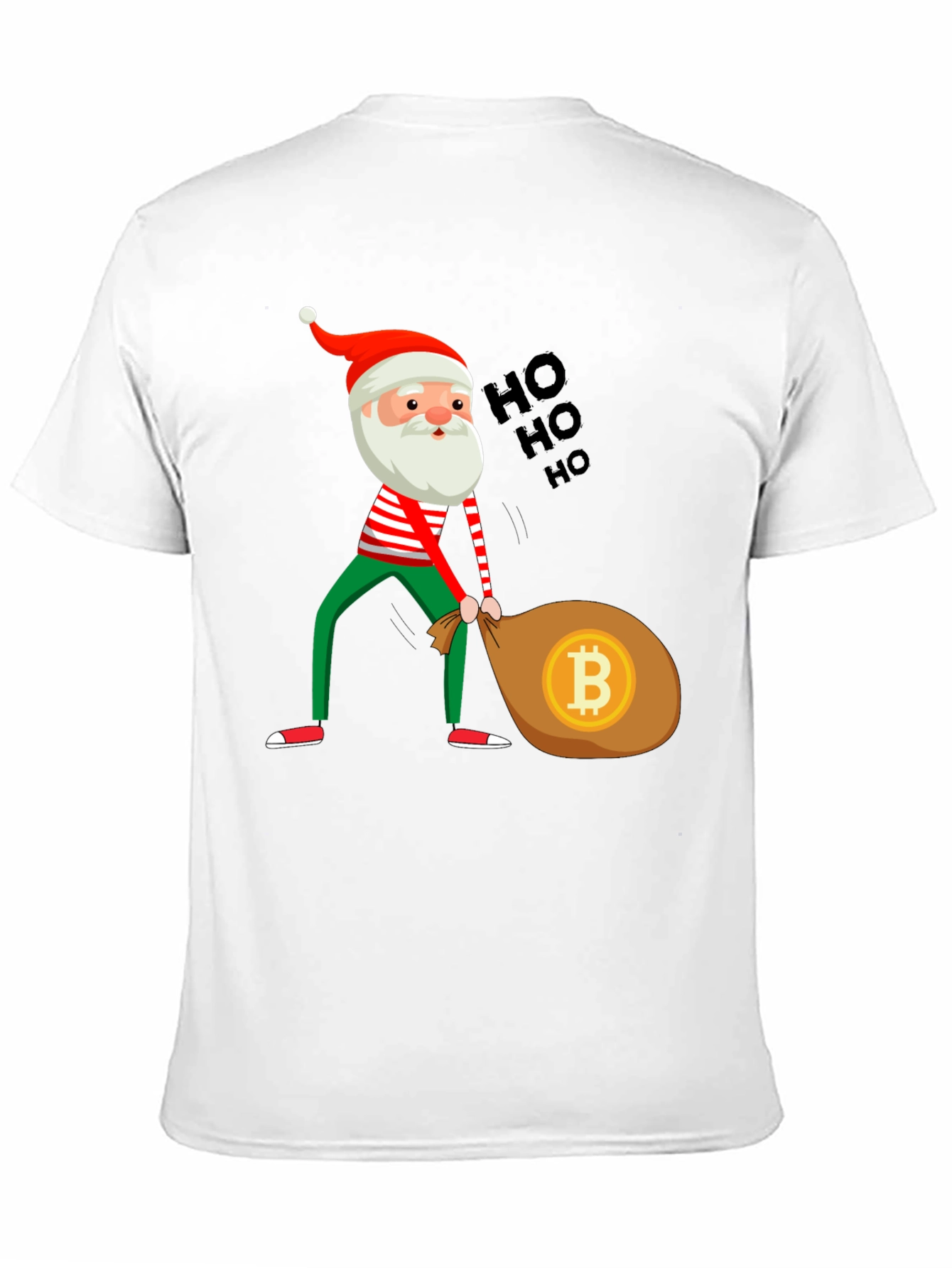 Bitcoin Santa T-Shirt - Crypto Christmas