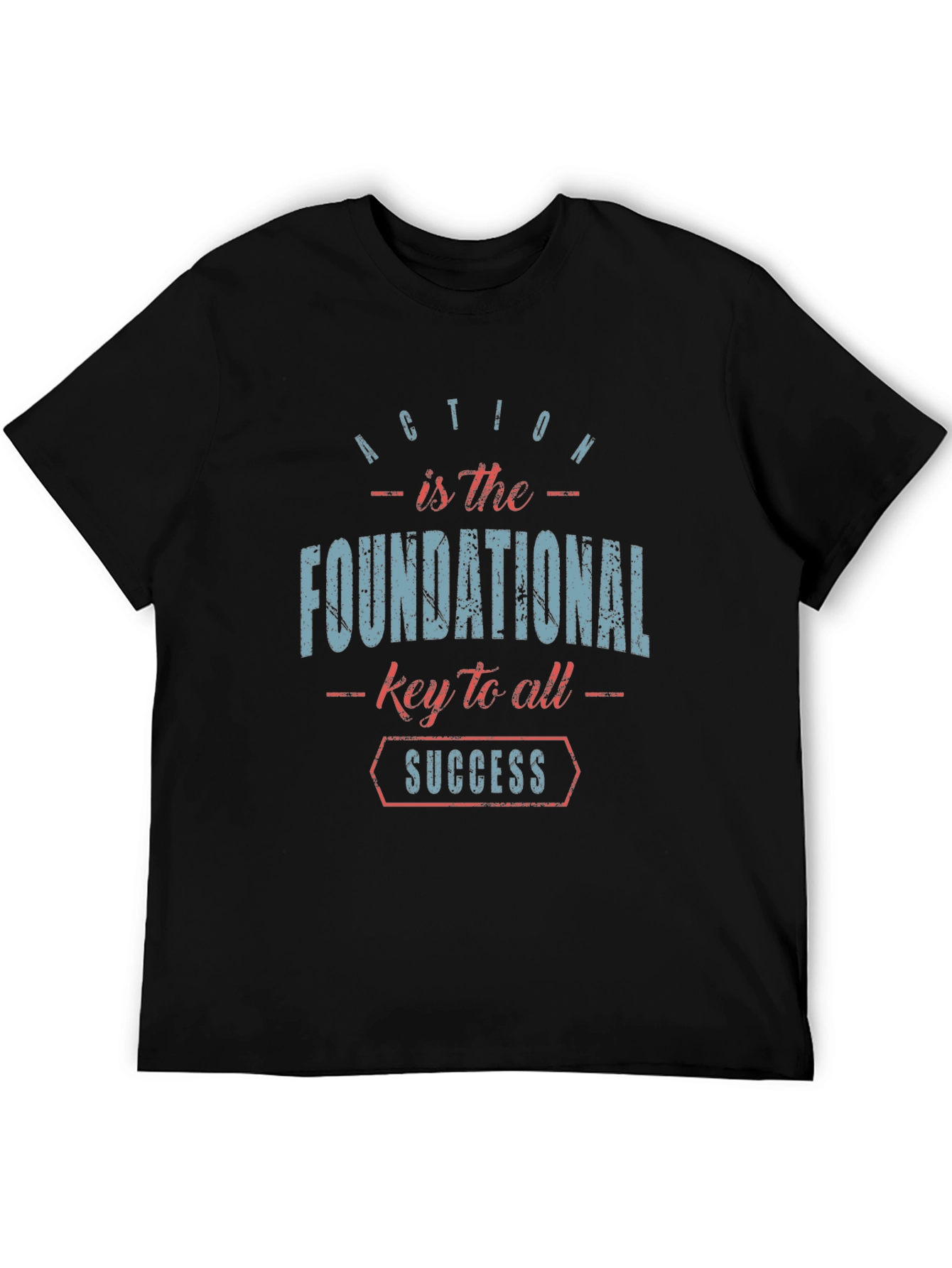 Inspirational Graphic T-Shirt: Action is Success