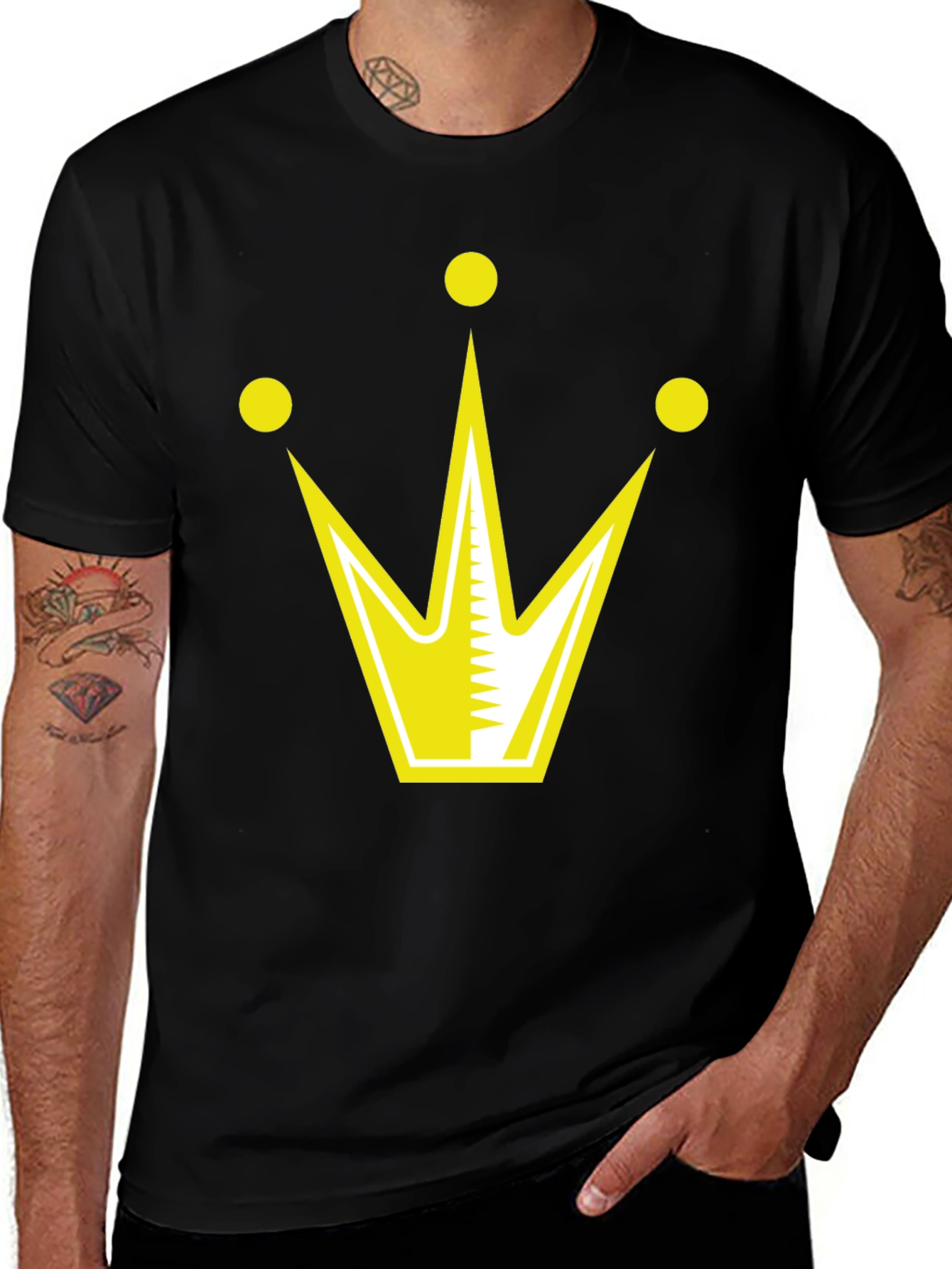 Crown Graphic T-Shirt - Black