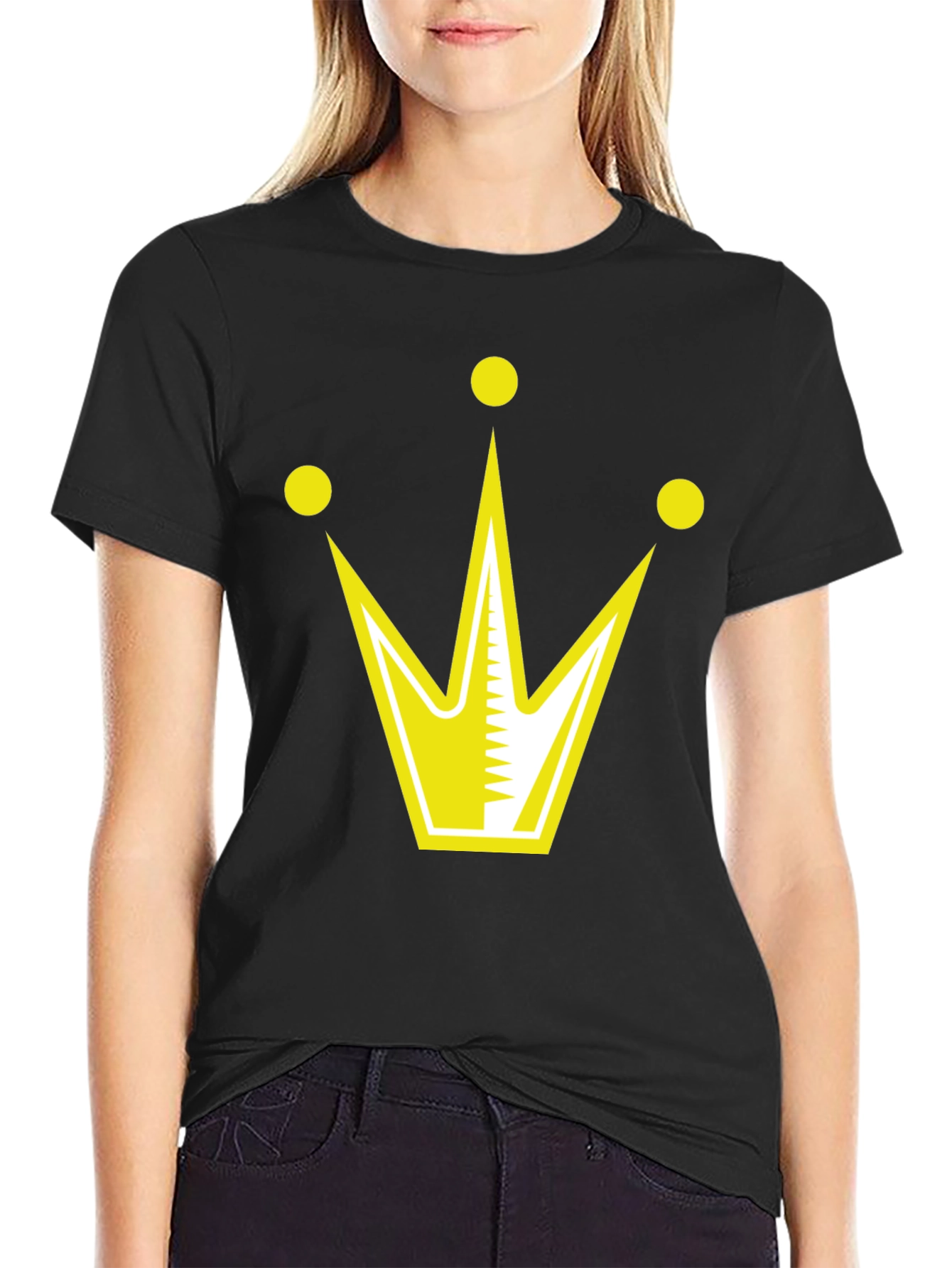 Crown Graphic T-Shirt - Black