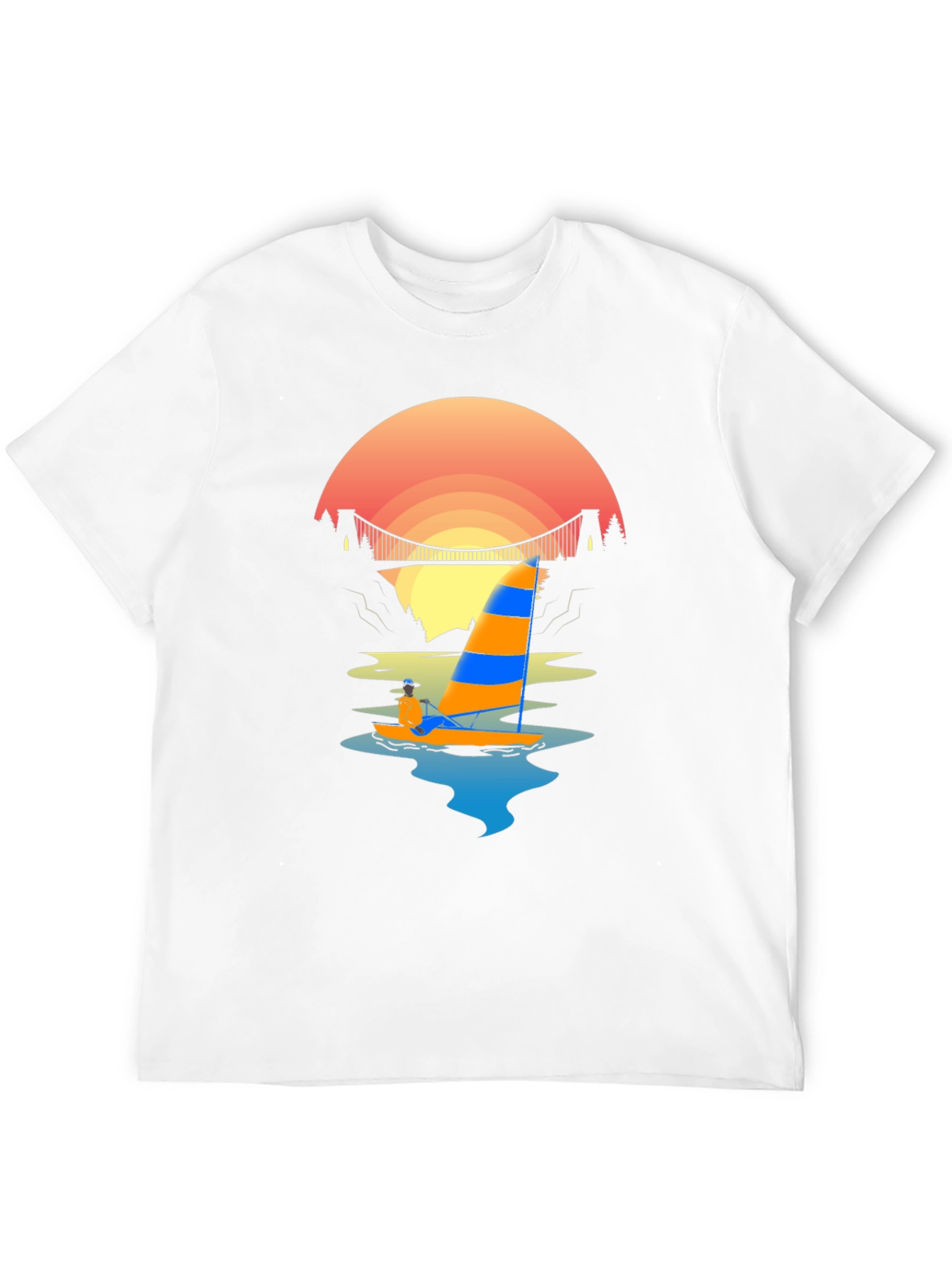 Sunset Sailboat Graphic Tee