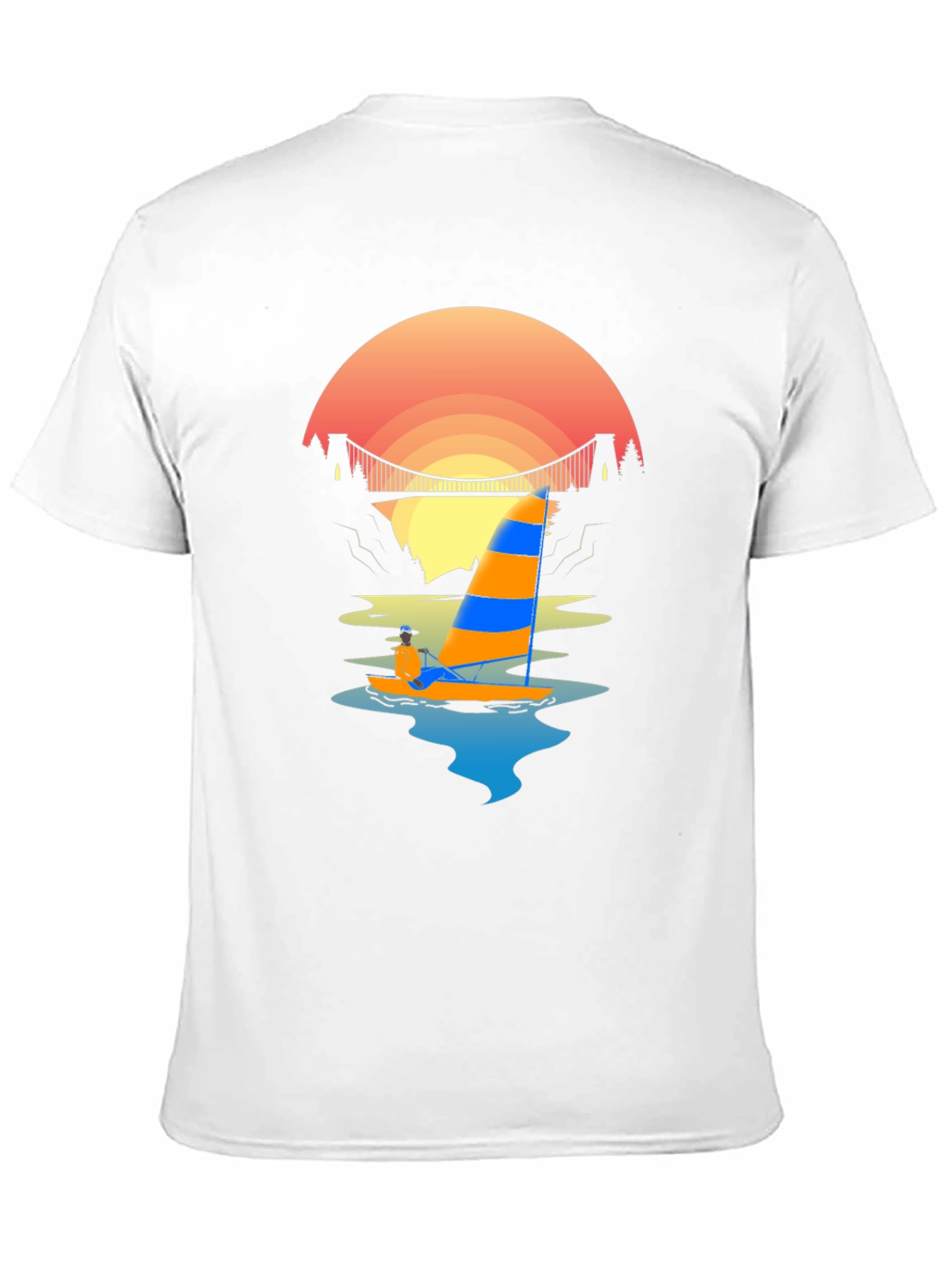 Sunset Sailboat Graphic Tee