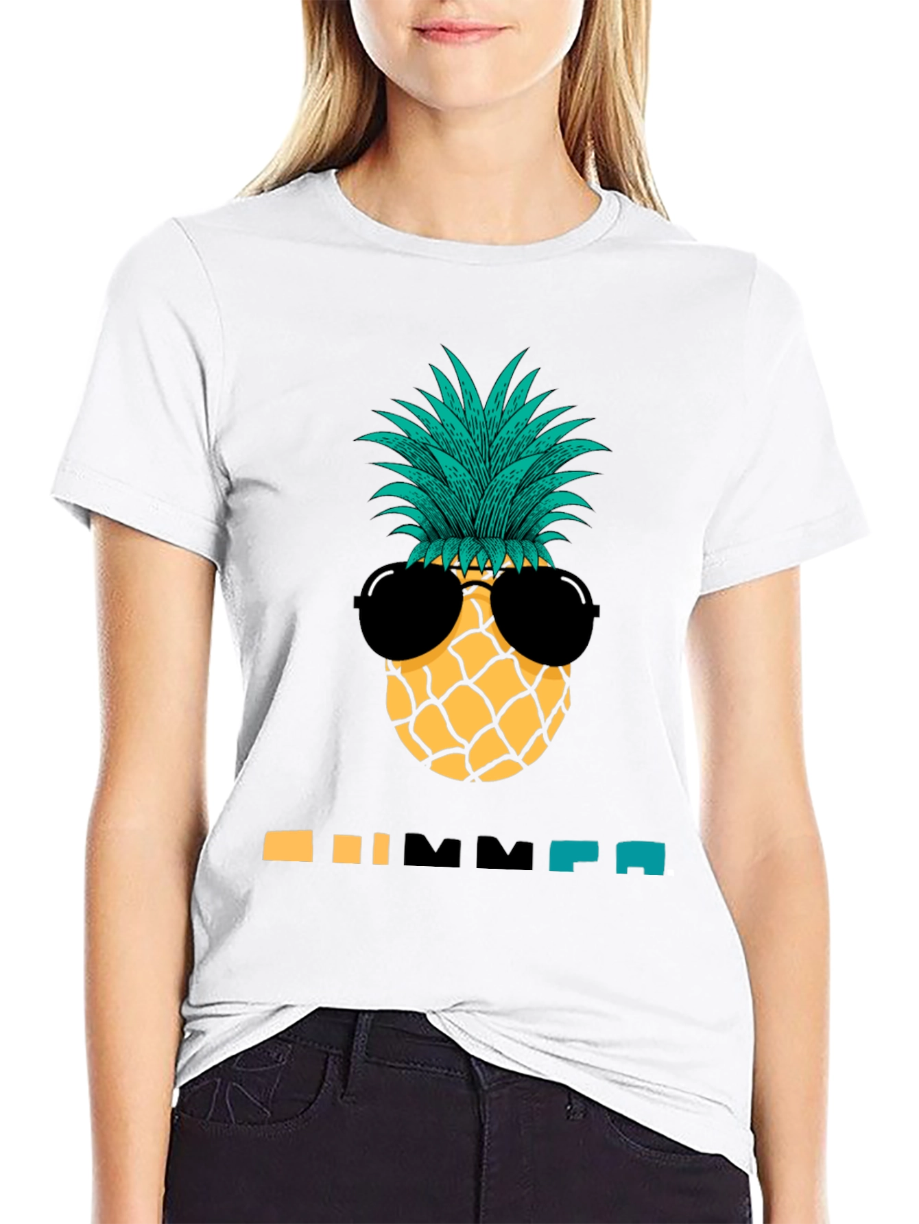 Cool Pineapple Summer Graphic Tee