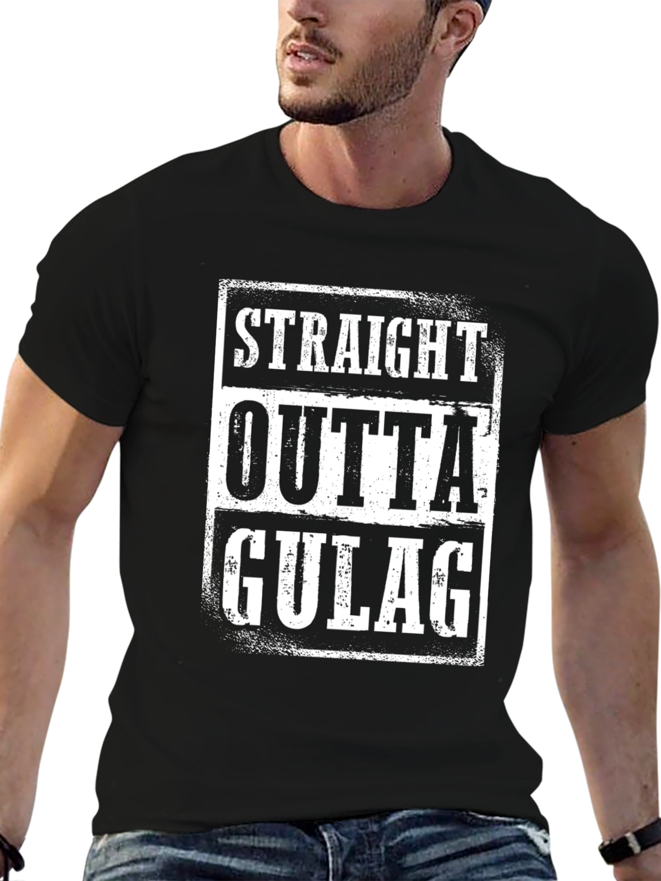 Straight Outta Gulag Graphic T-Shirt