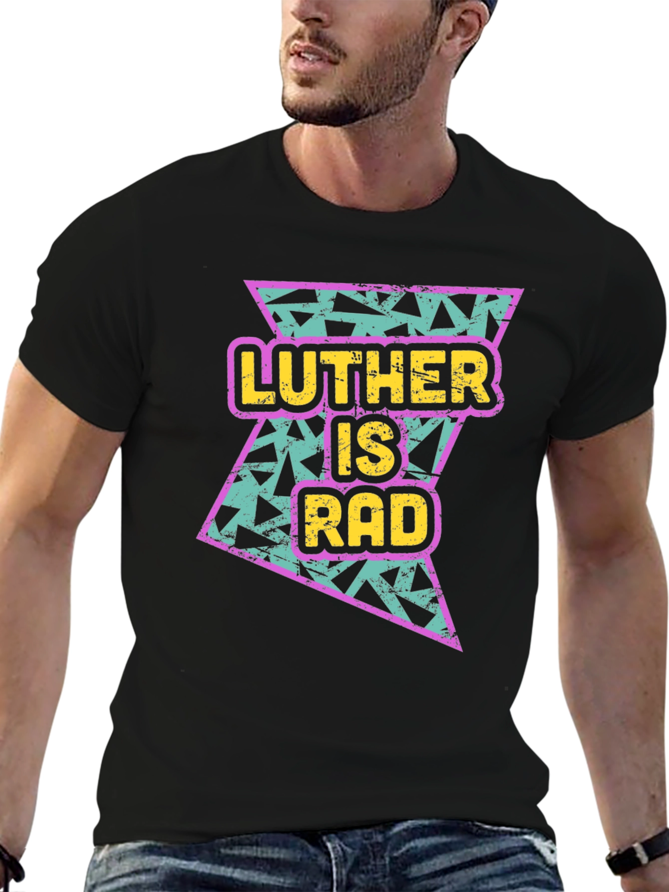 Luther Is Rad Graphic Tee - 90s Style T-Shirt