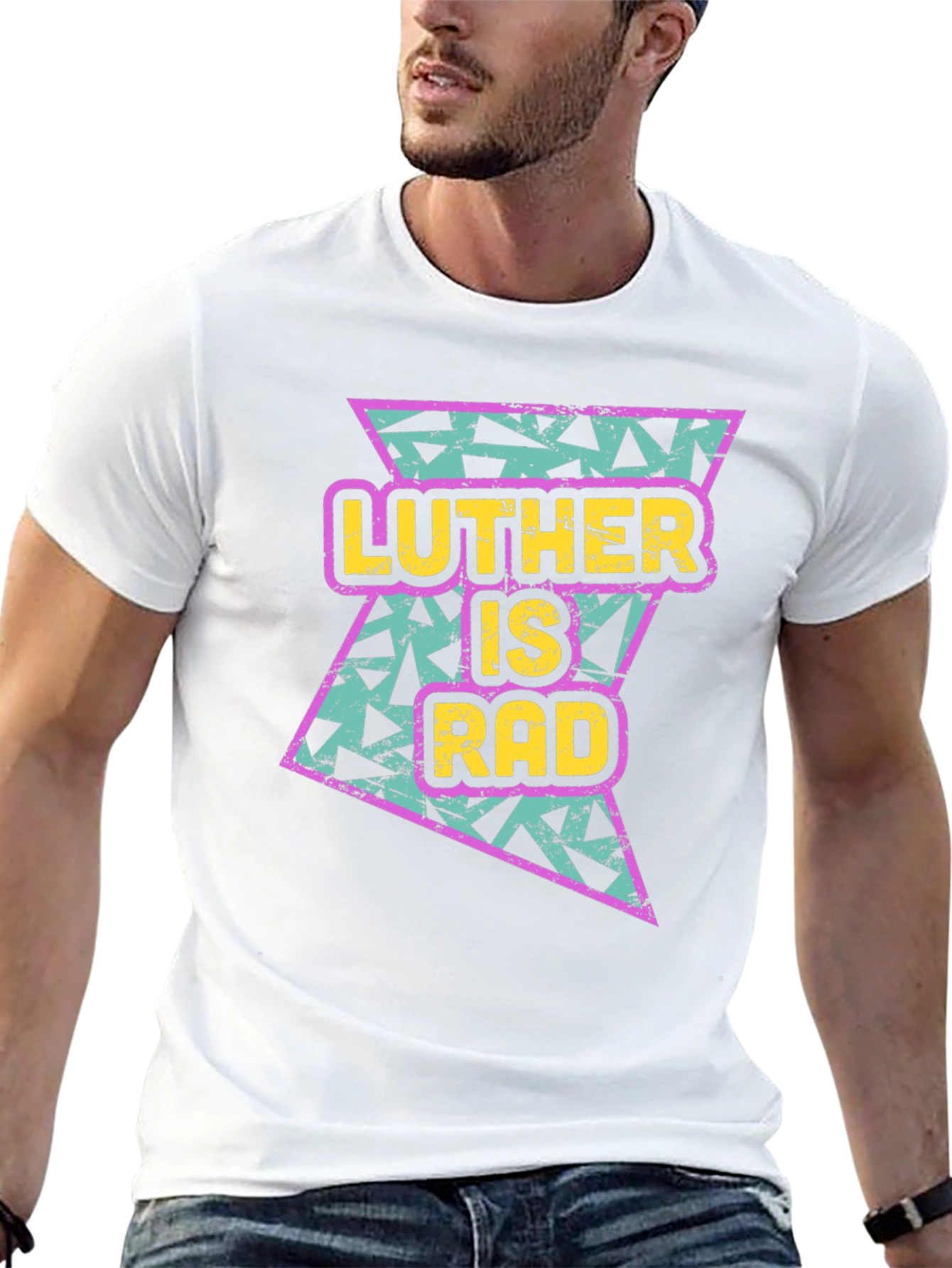 Luther Is Rad Graphic Tee - 90s Style T-Shirt