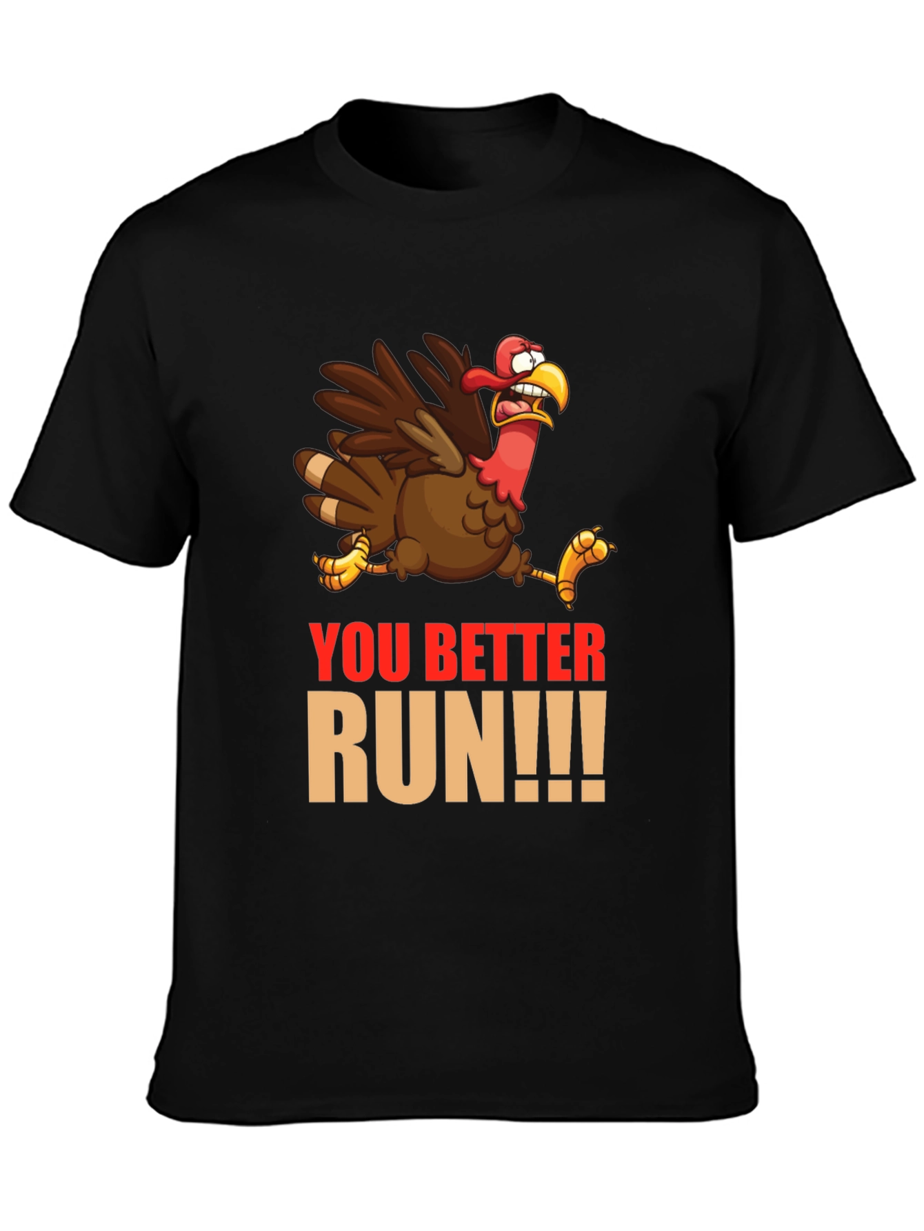 Funny Thanksgiving Turkey Run T-Shirt