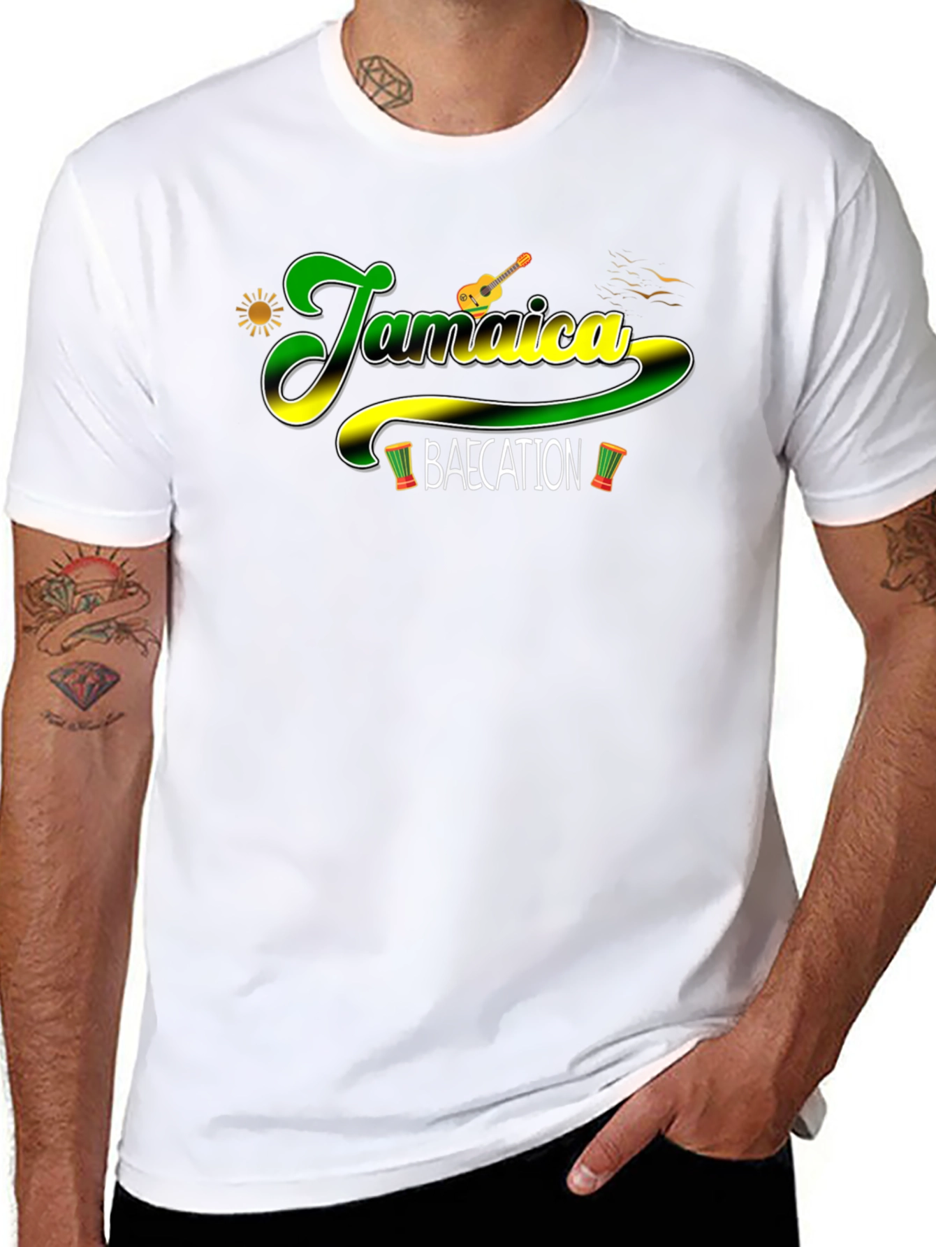 Jamaica Bae-cation Graphic T-Shirt