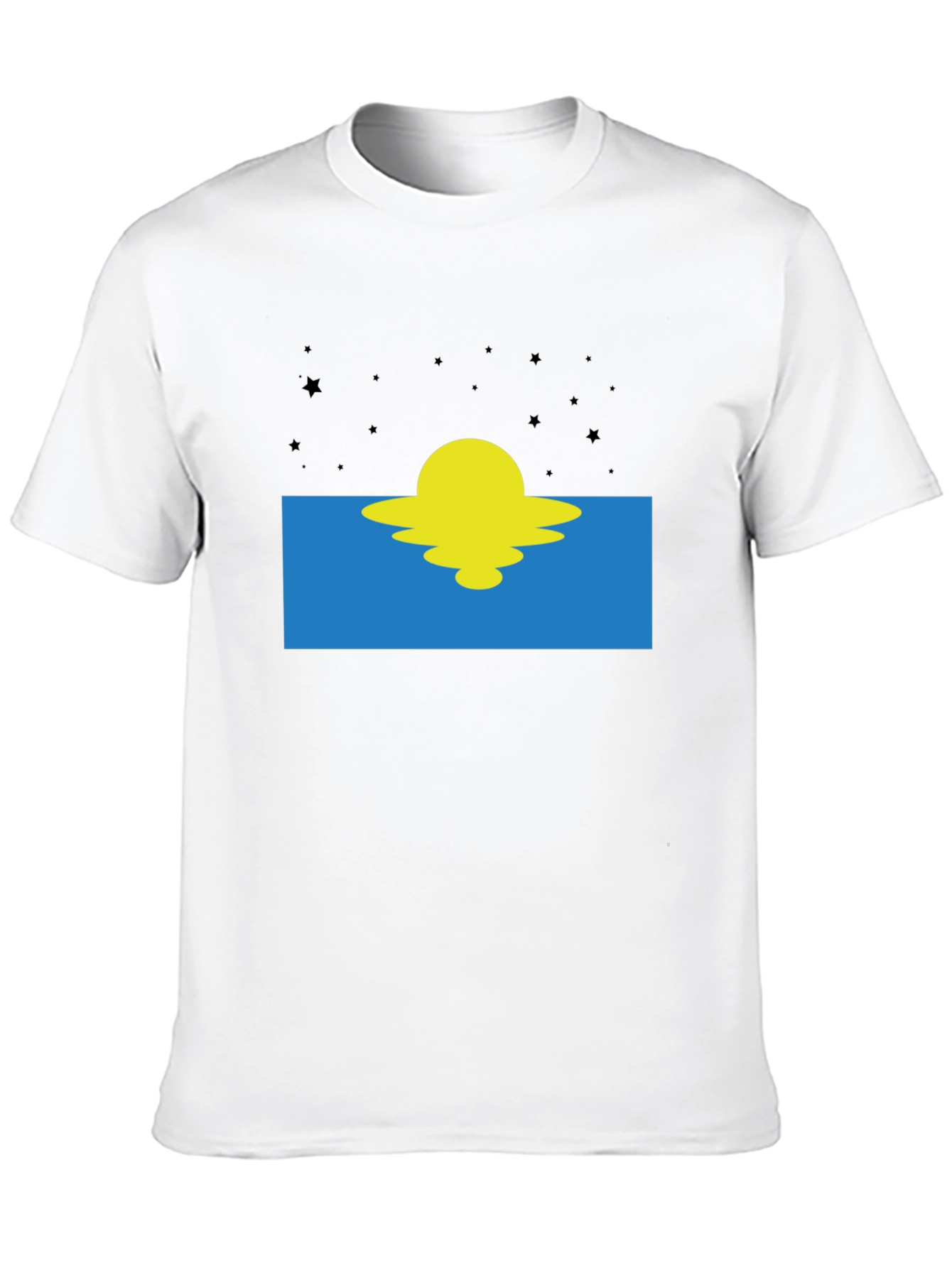 Sunset Graphic Tee - Black Cotton Blend