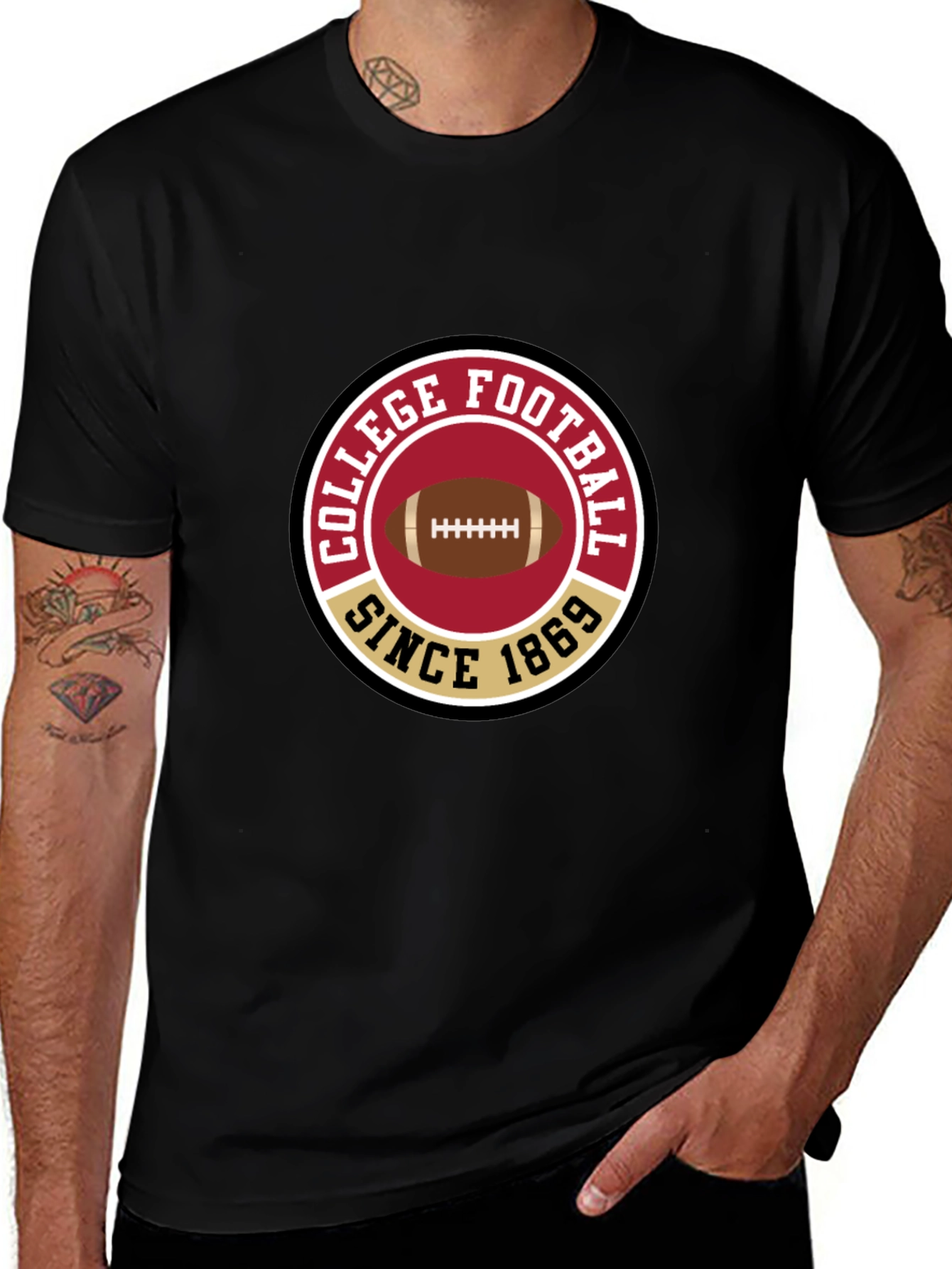College Football Since 1869 Black T-Shirt