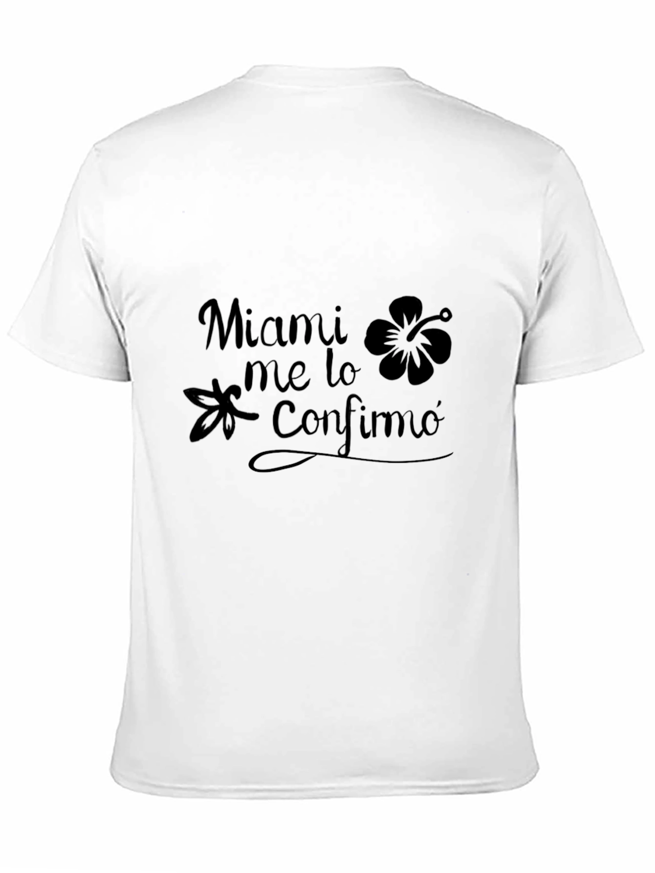Miami Me Lo Confirmo Black Graphic Tee