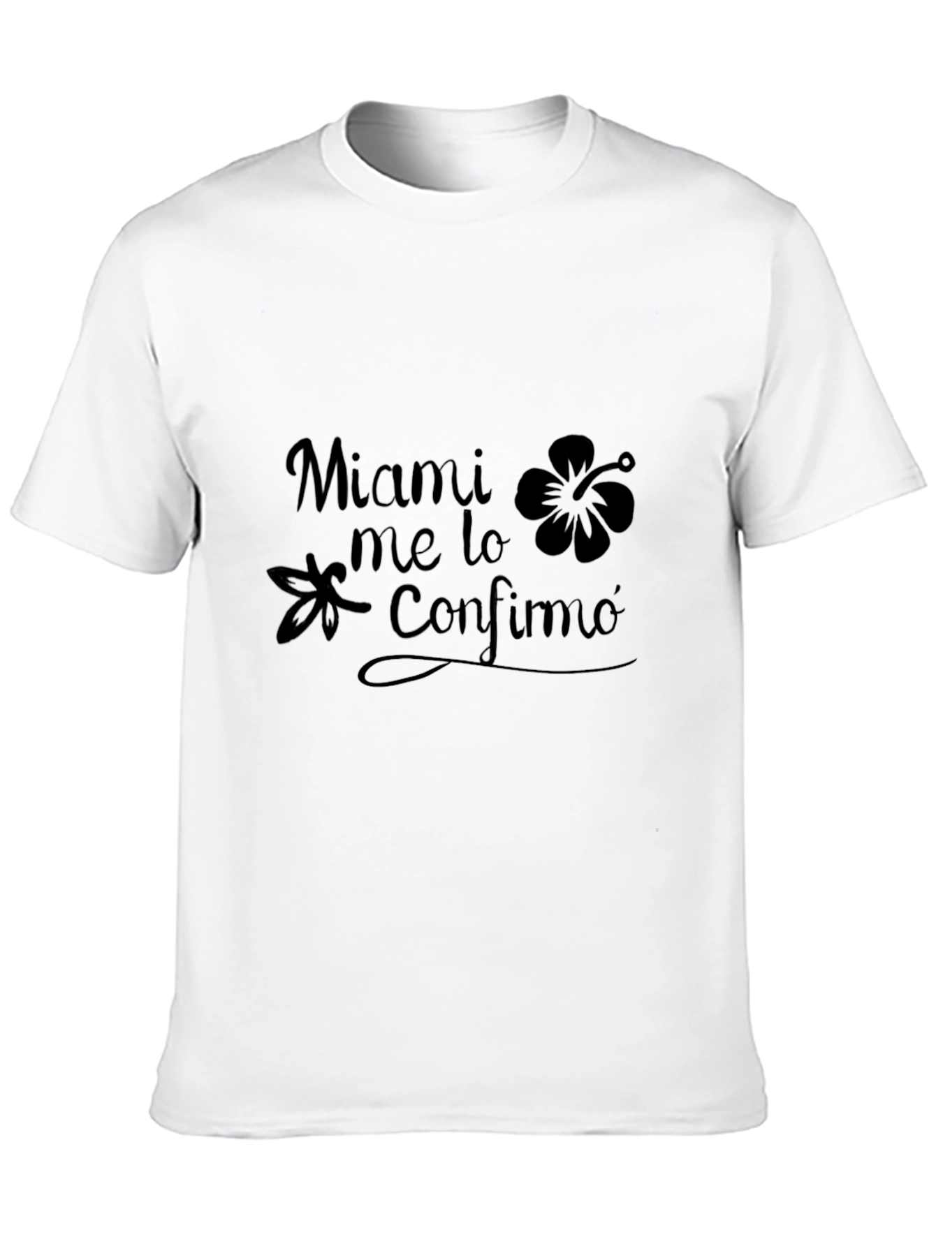 Miami Me Lo Confirmo Black Graphic Tee