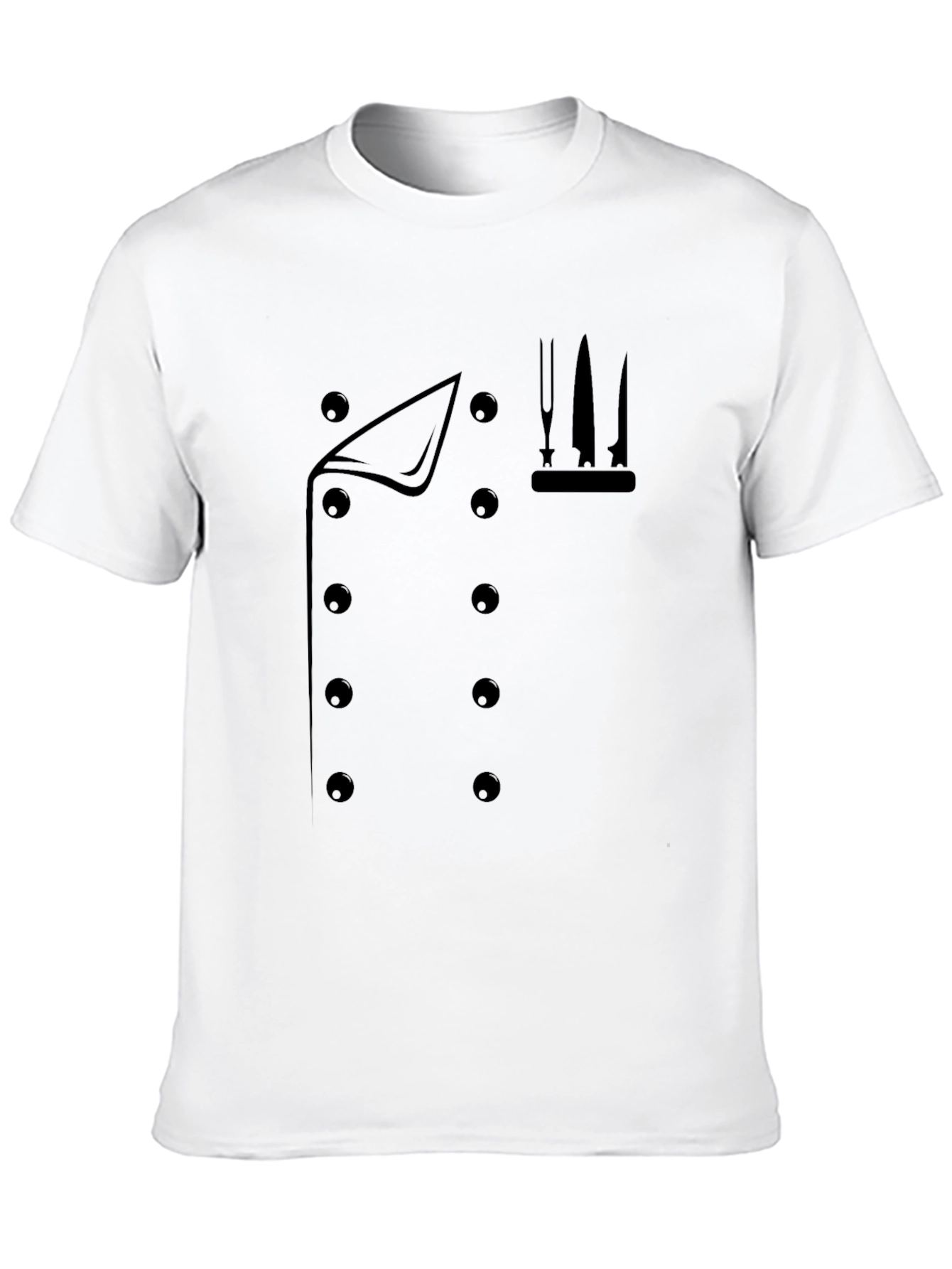 Chefs Coat Graphic T-Shirt - Culinary Style