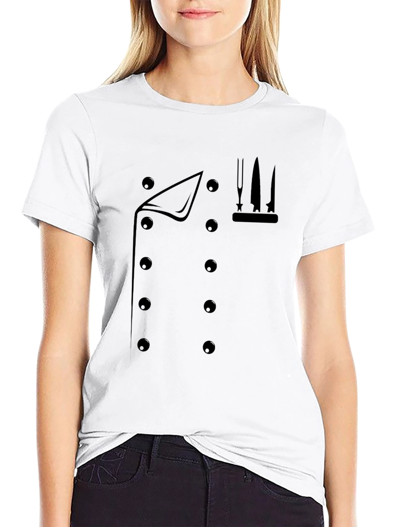 Chefs Coat Graphic T-Shirt - Culinary Style