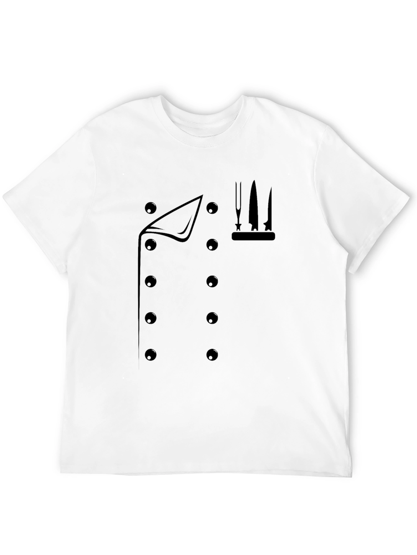 Chefs Coat Graphic T-Shirt - Culinary Style