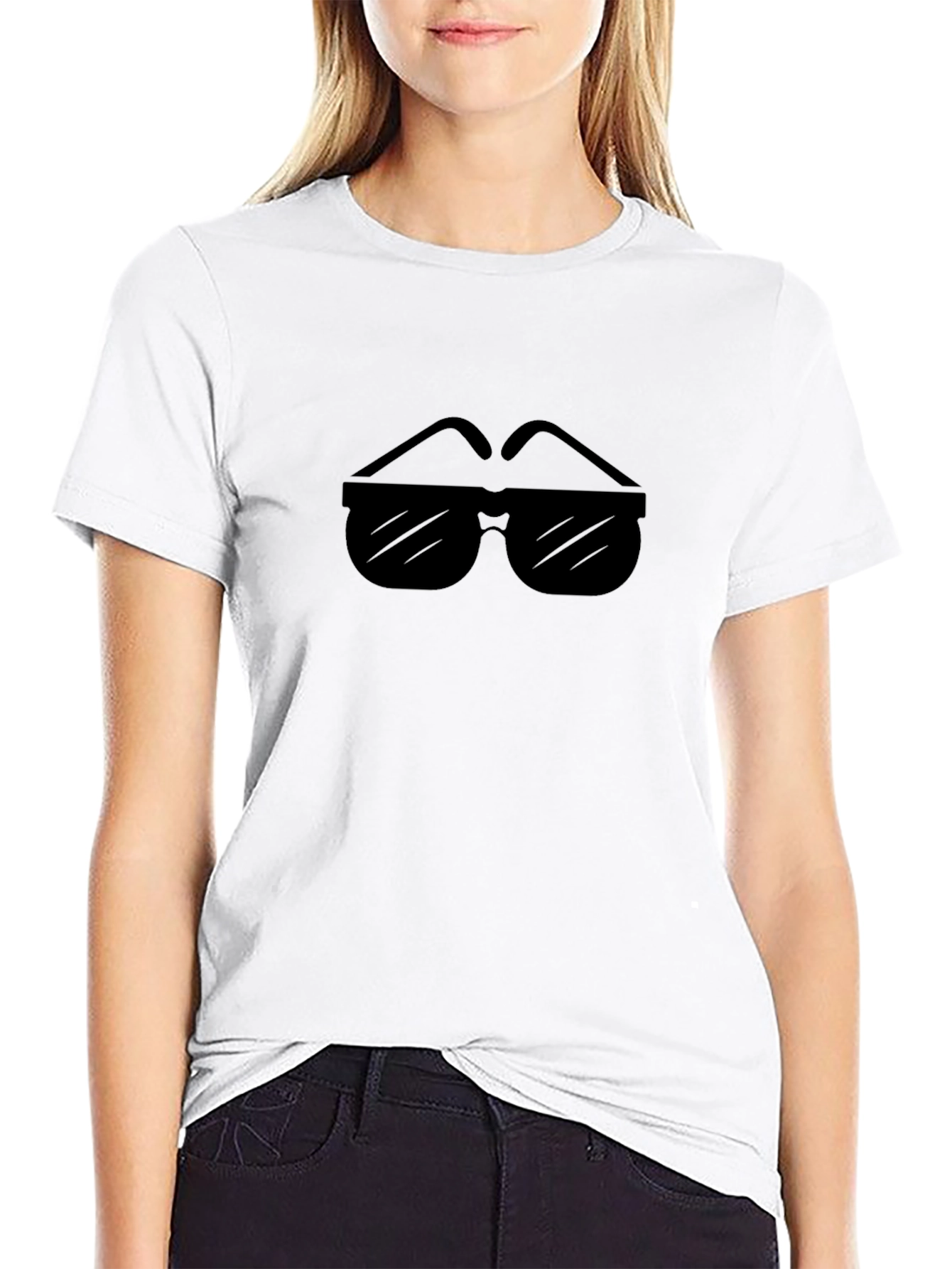 Cool Sunglasses Graphic Tee - Black T-Shirt
