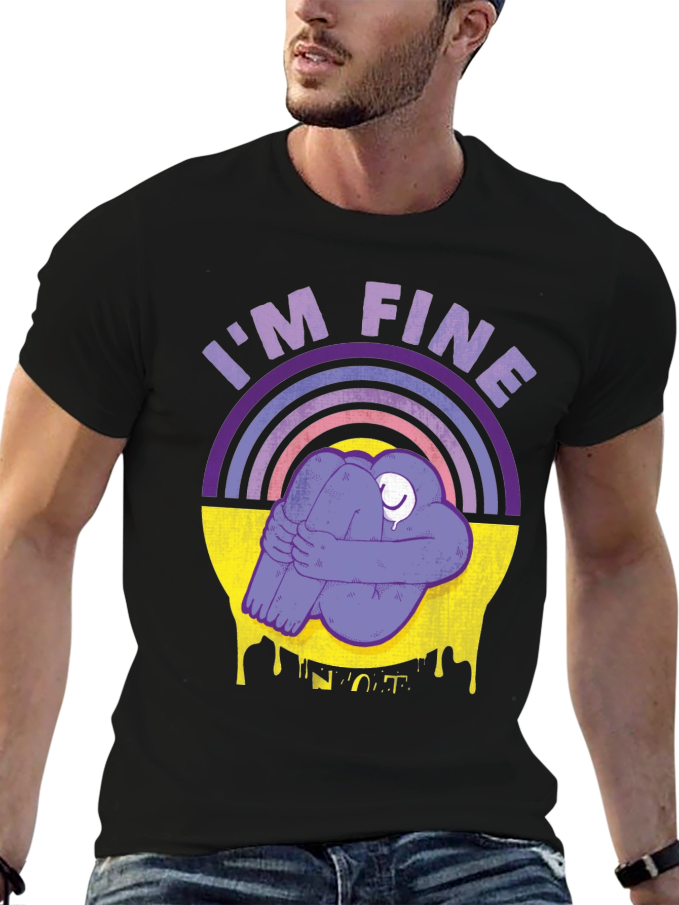 Im Fine Rainbow Graphic T-Shirt